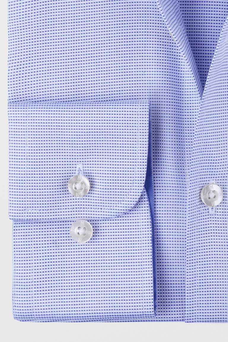 Blue End-On-End Shirt - Regular Fit