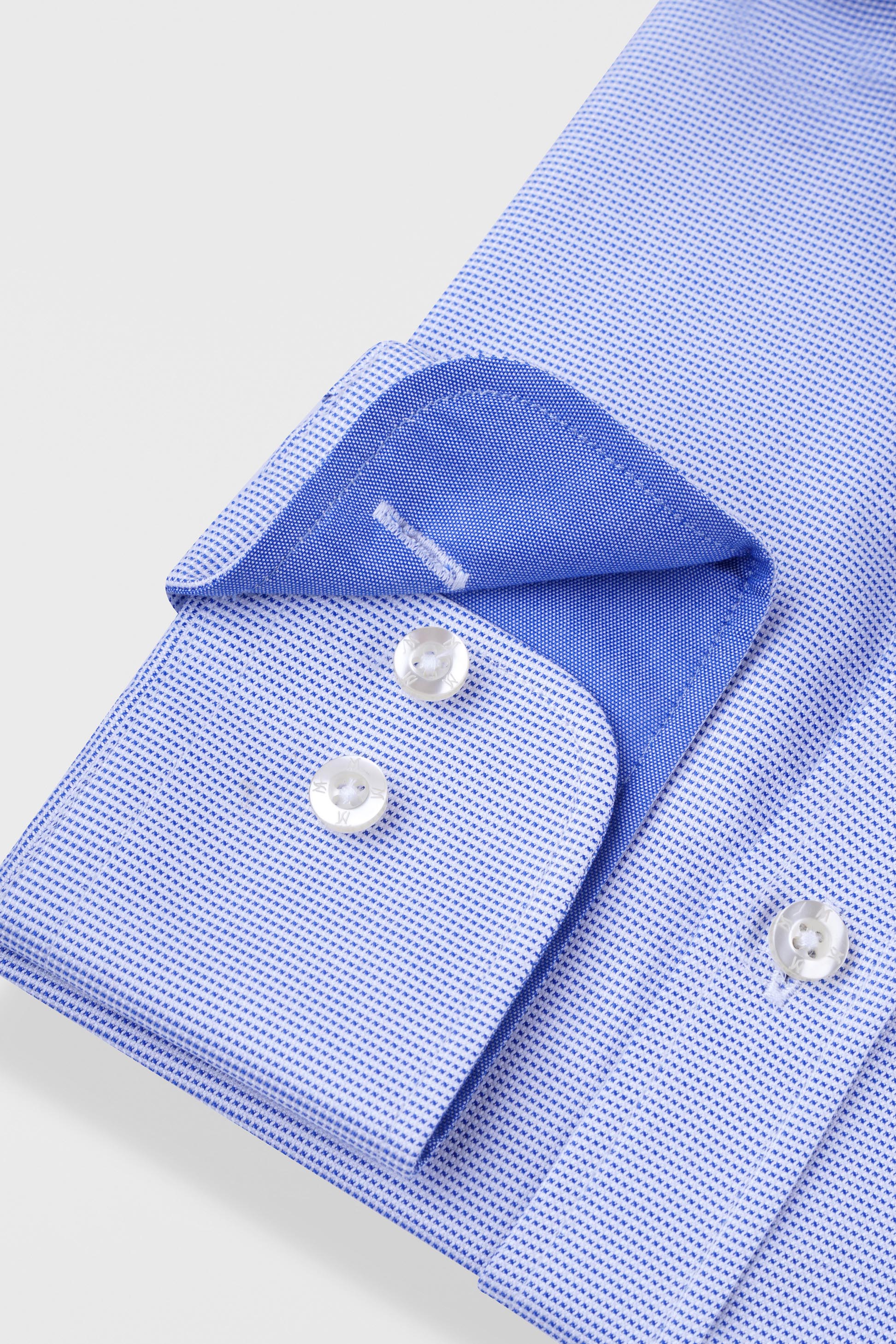 Blue End-On-End Shirt - Regular Fit