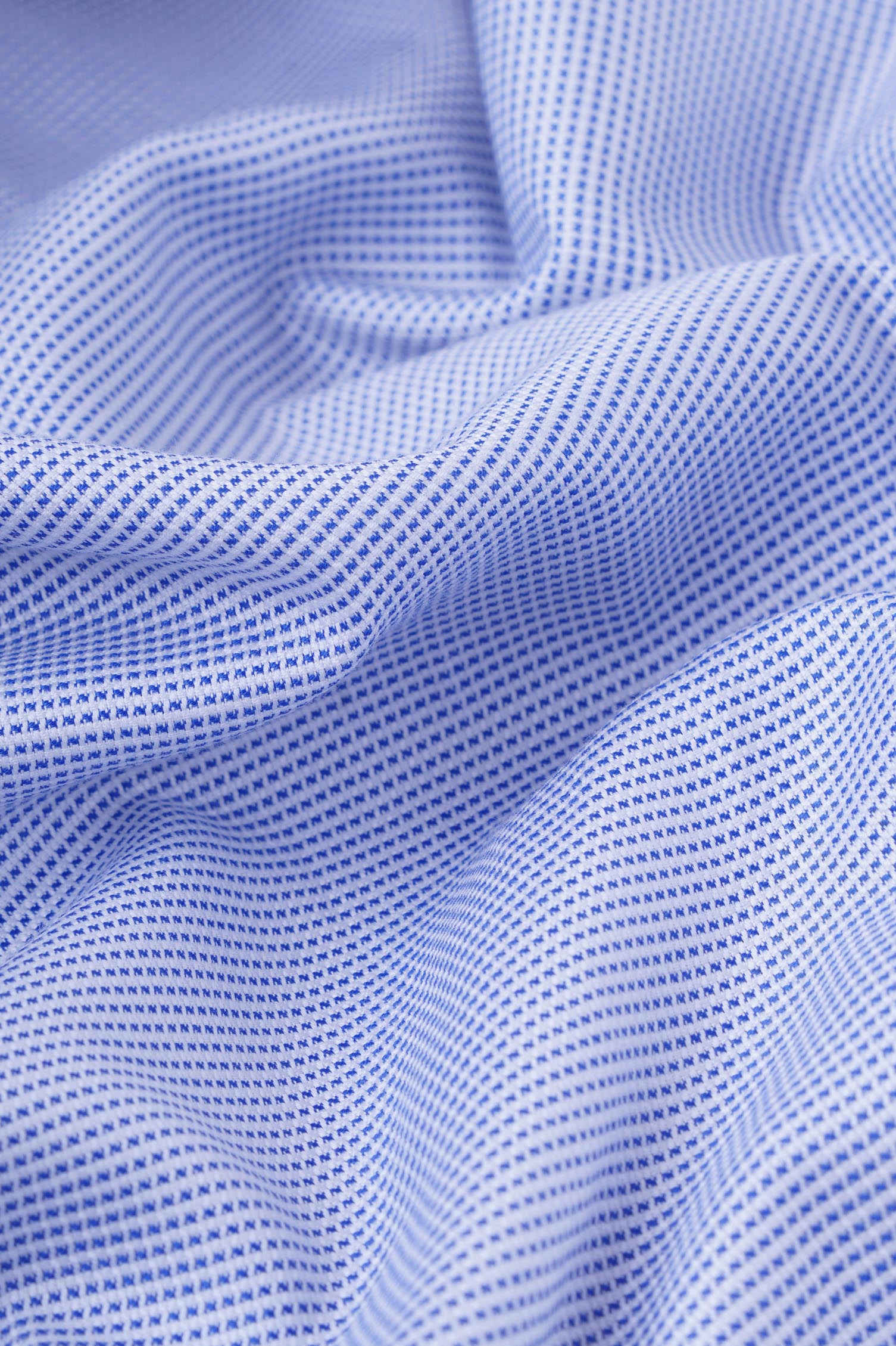 Blue End-On-End Shirt - Regular Fit