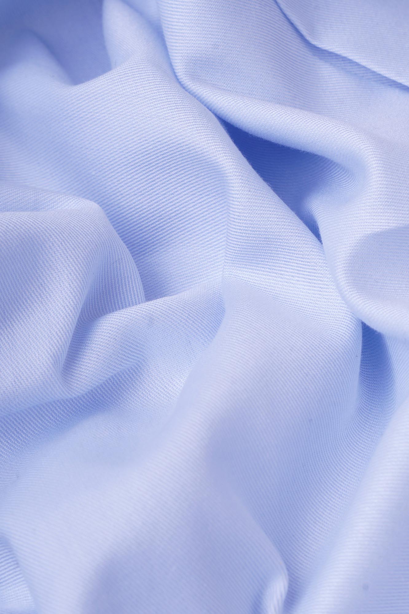 Light Blue Twill Shirt - Slim Fit