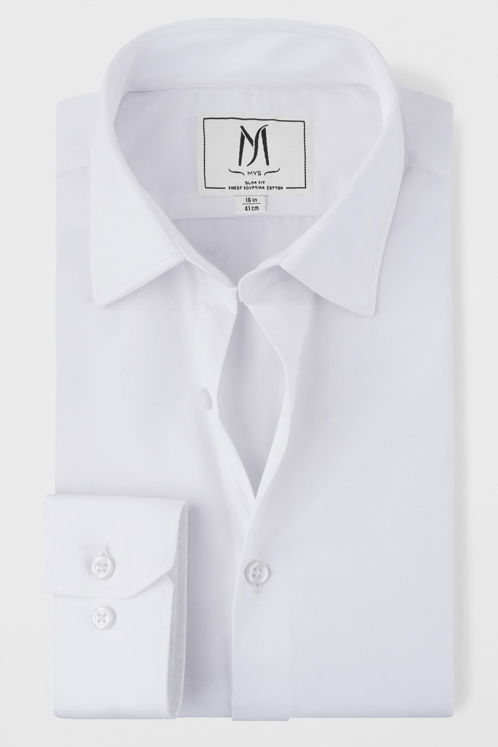 White Poplin Shirt - Slim Fit
