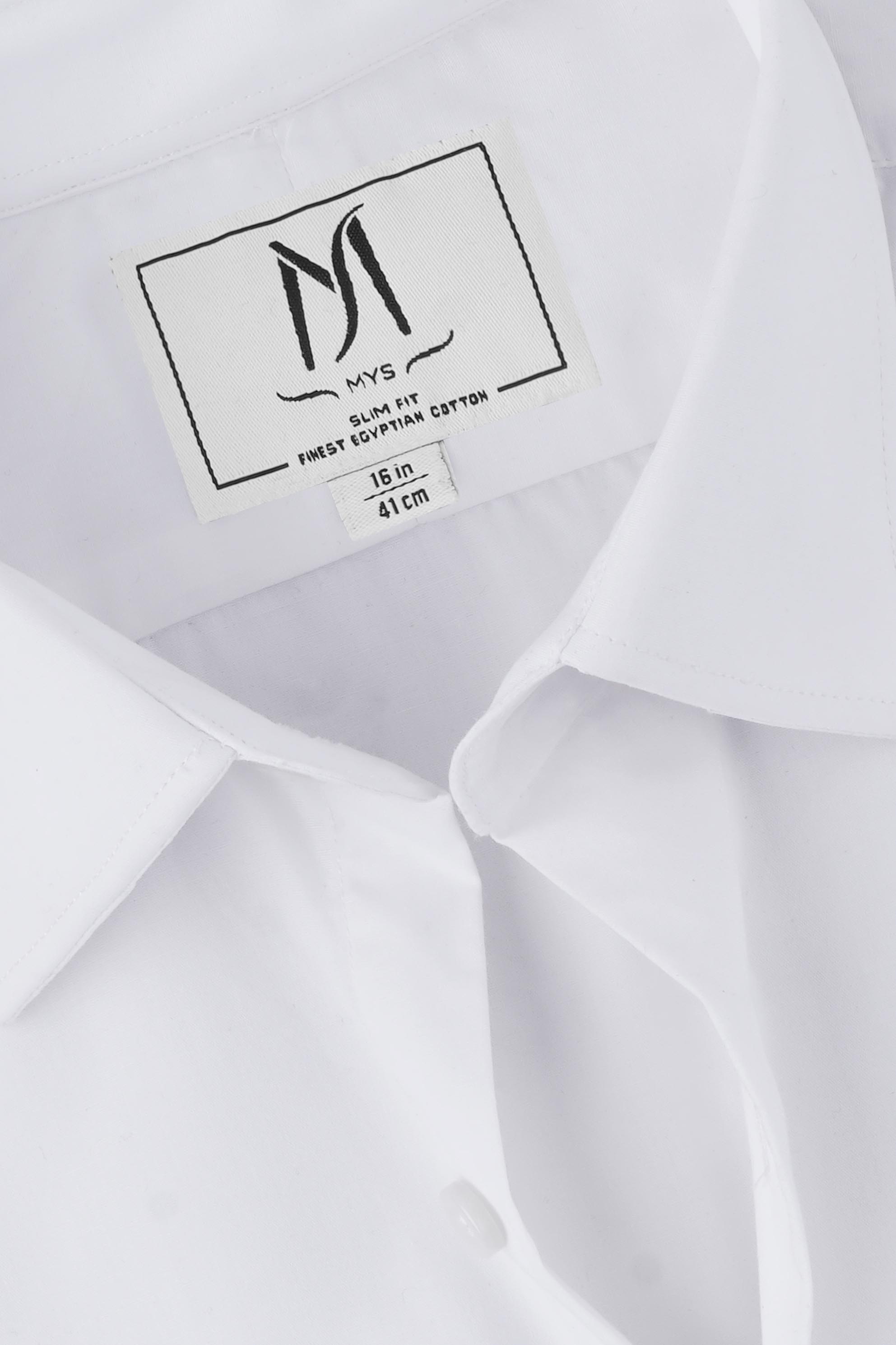 White Poplin Shirt - Slim Fit