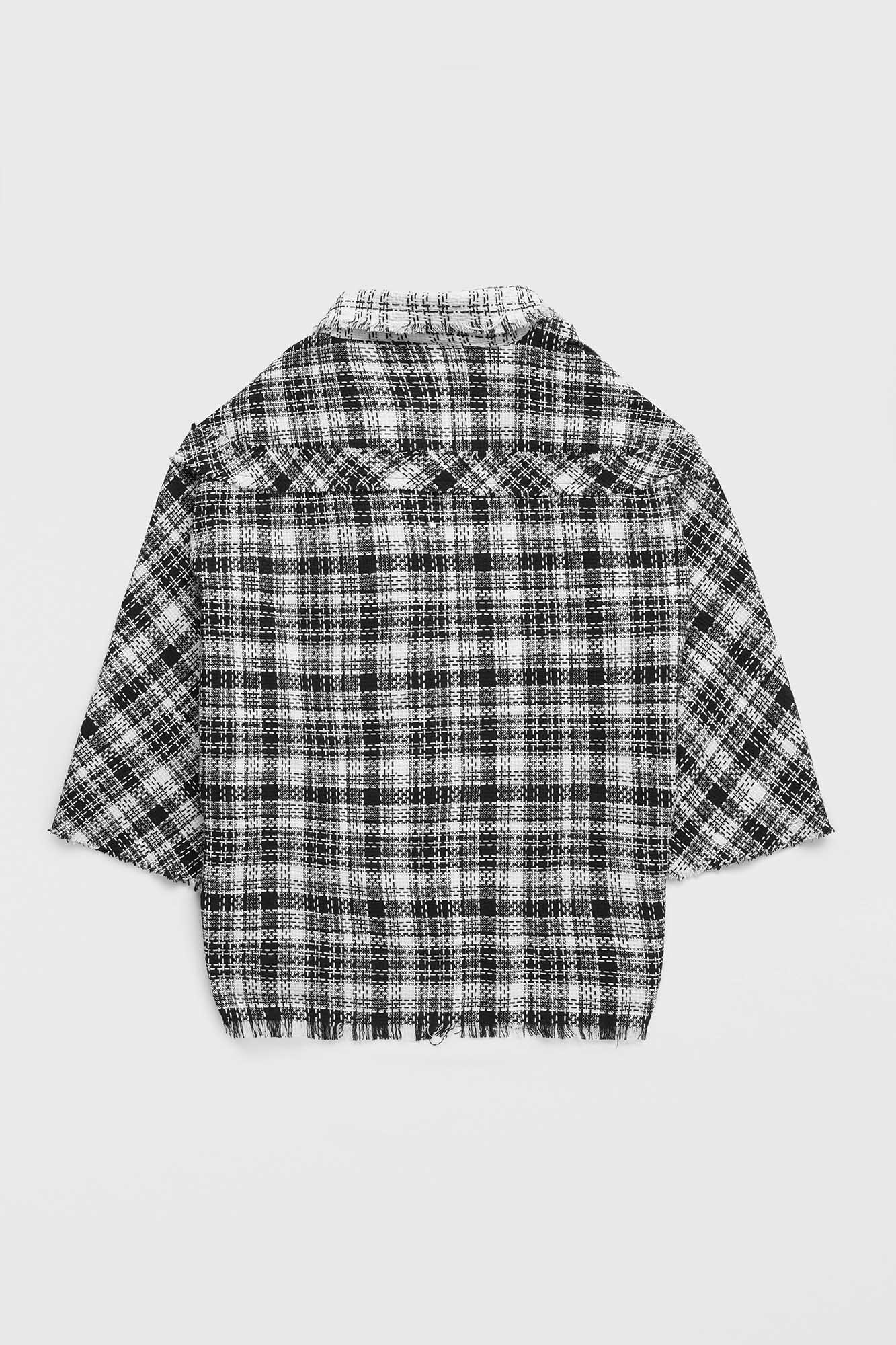 Black & White Contrast Overshirt