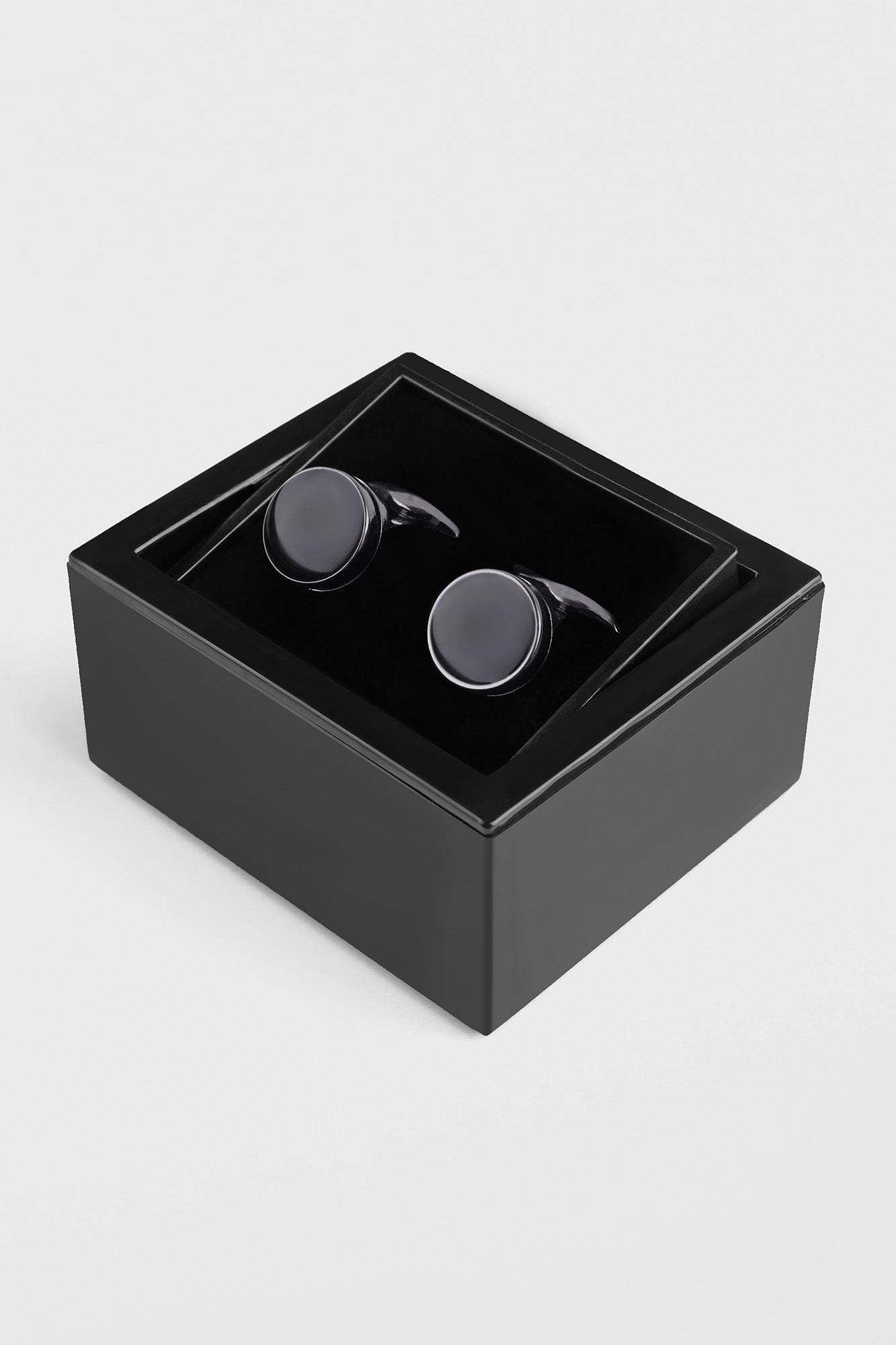 Black Onyx Round Cufflinks