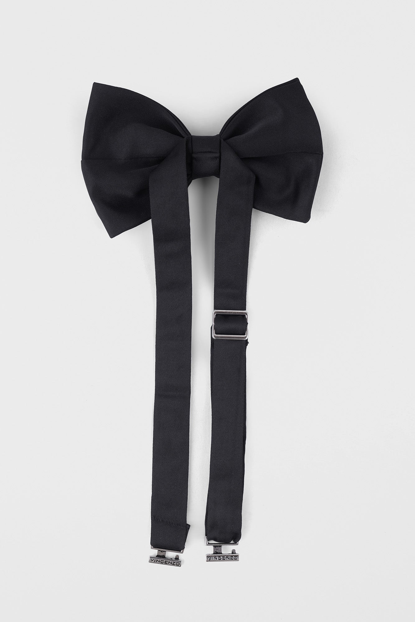 Black Self Tie Bow Tie - Medium