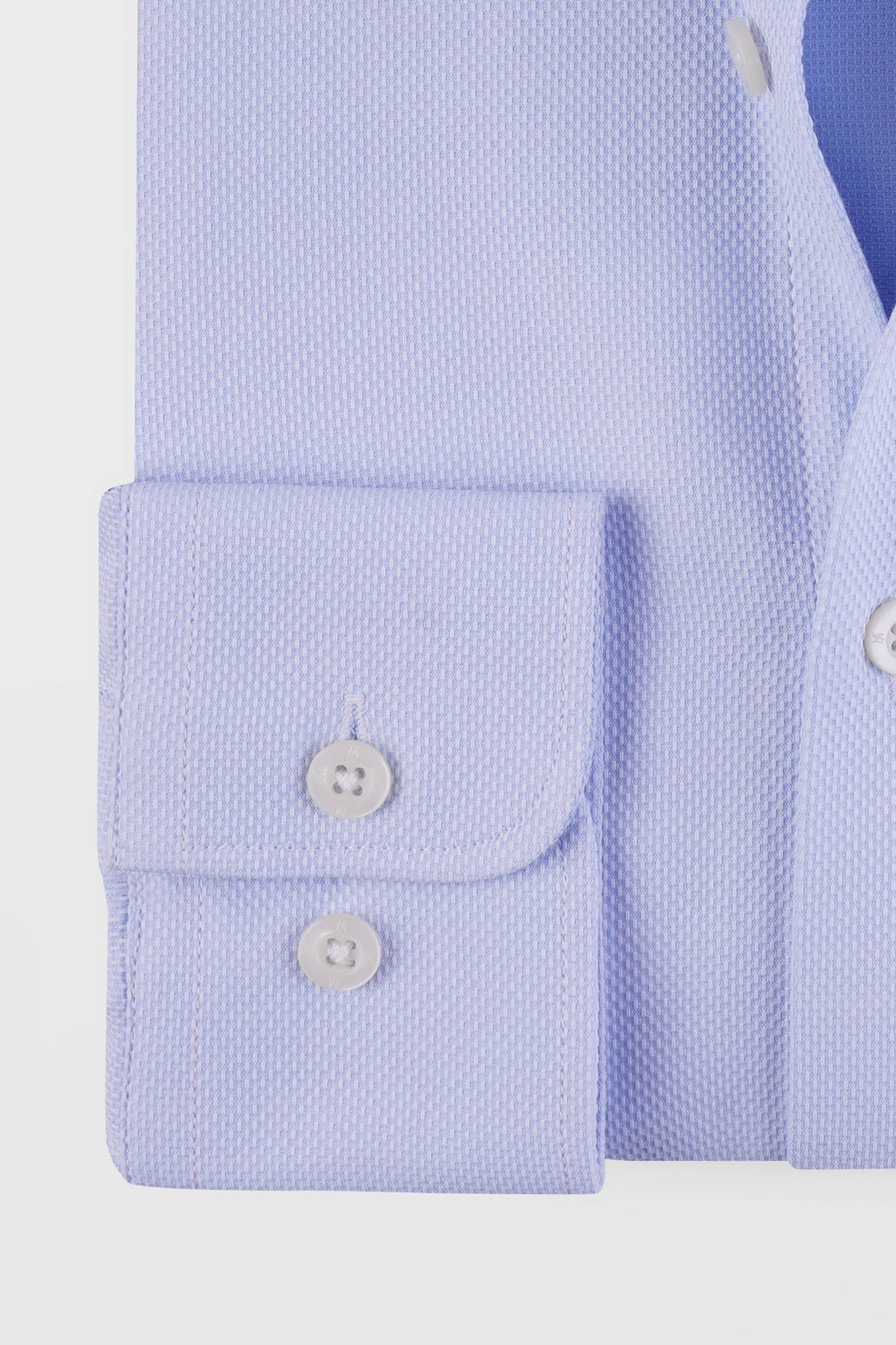 Light Blue Dobby Shirt - Slim Fit