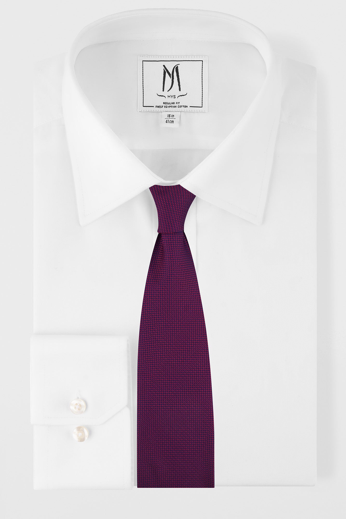 Red Solid Tie Set