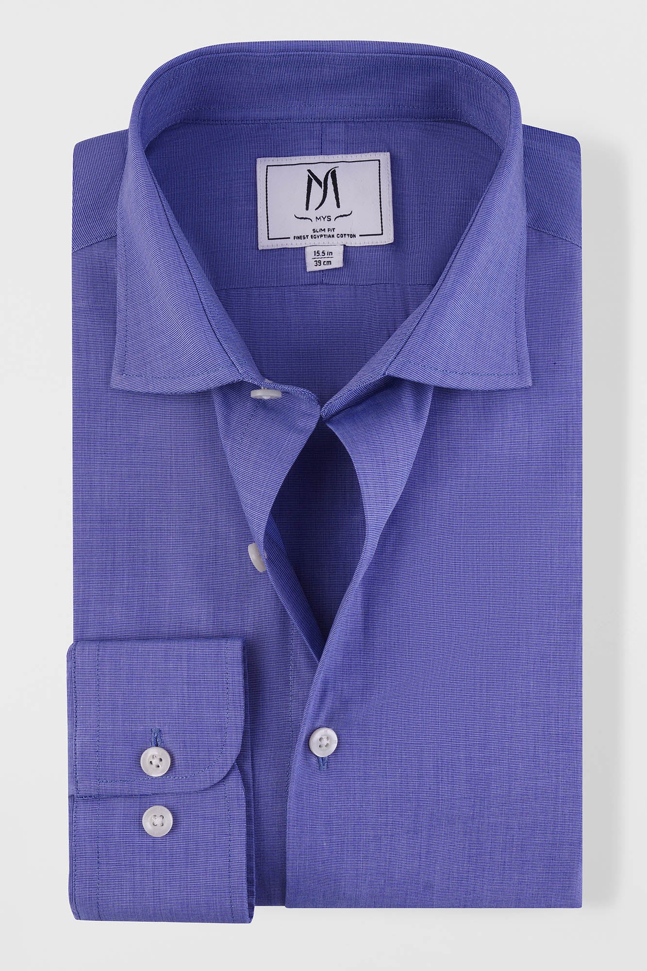 Dark Blue Filafil Shirt - Slim Fit