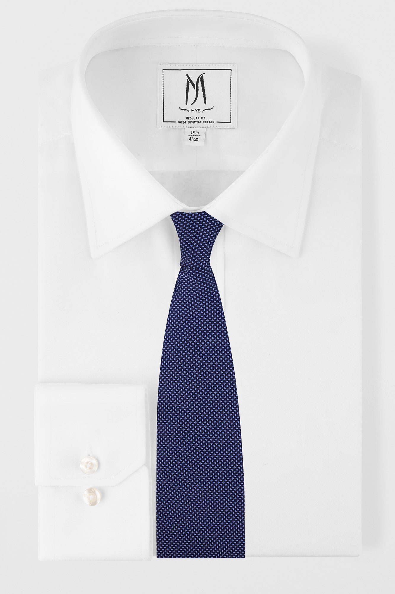 Navy Dotted Tie Set