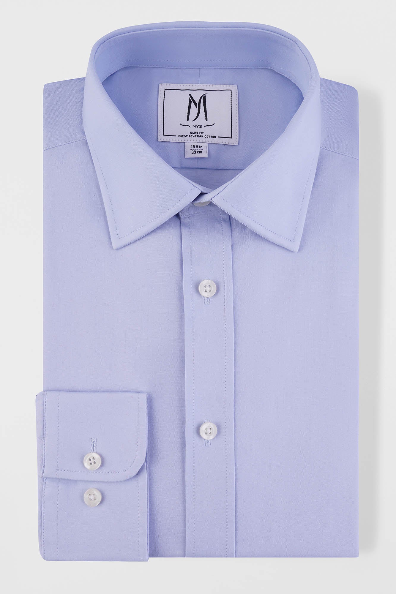 Light Blue Poplin Shirt - Slim Fit
