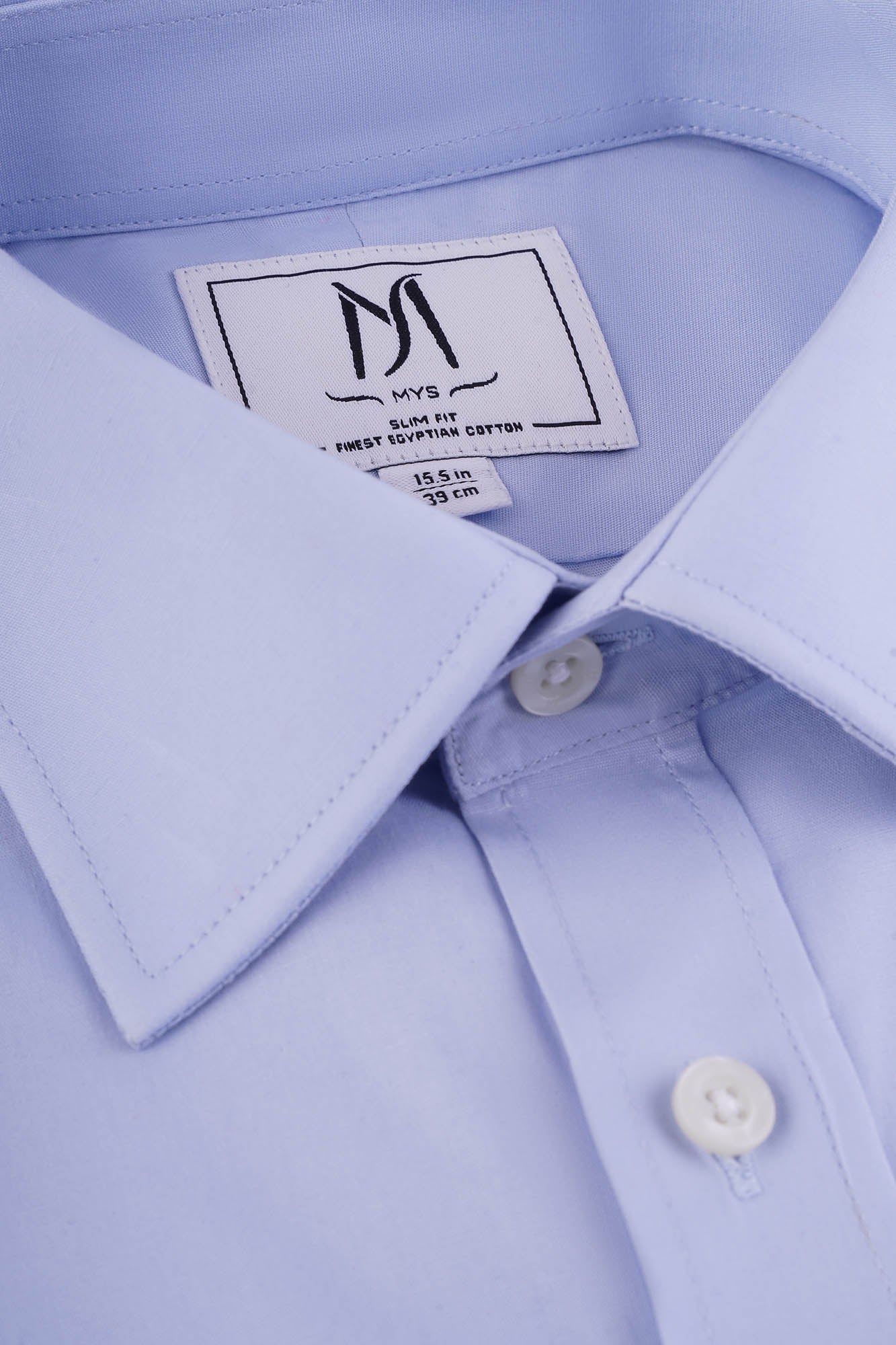 Light Blue Poplin Shirt - Slim Fit