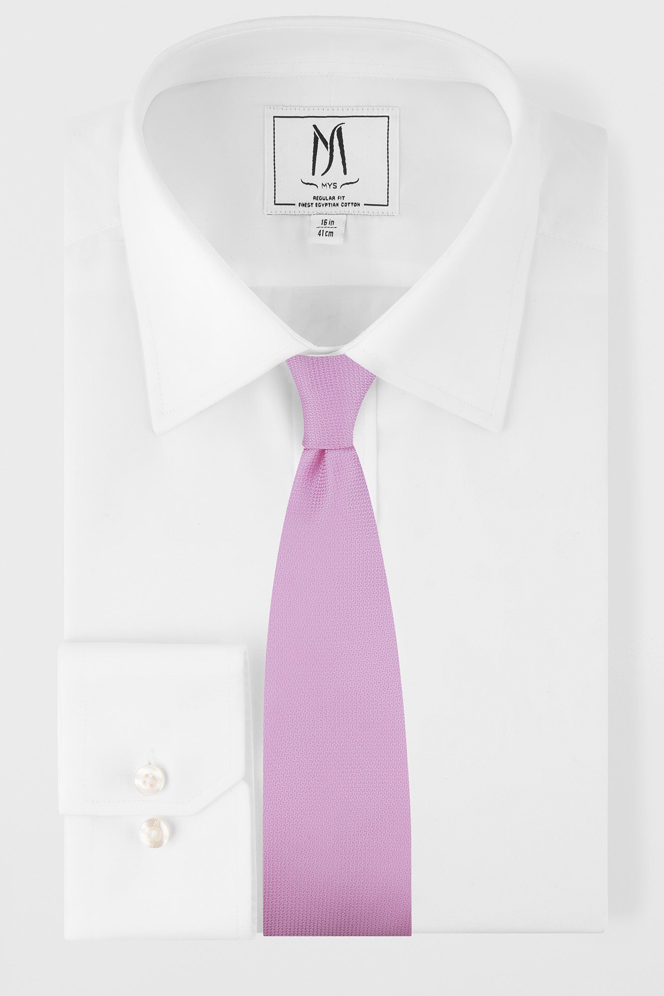 Pink Solid Tie Set