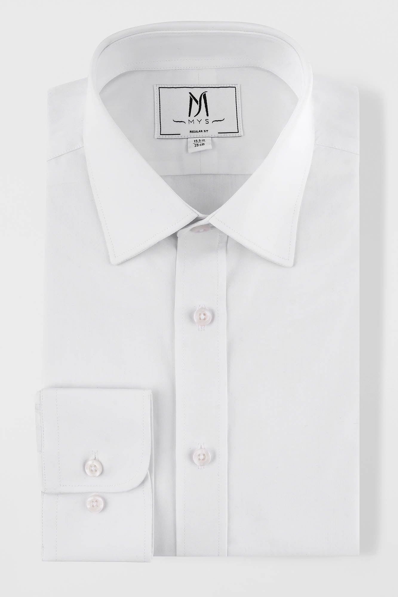 White Poplin Shirt - Regular Fit