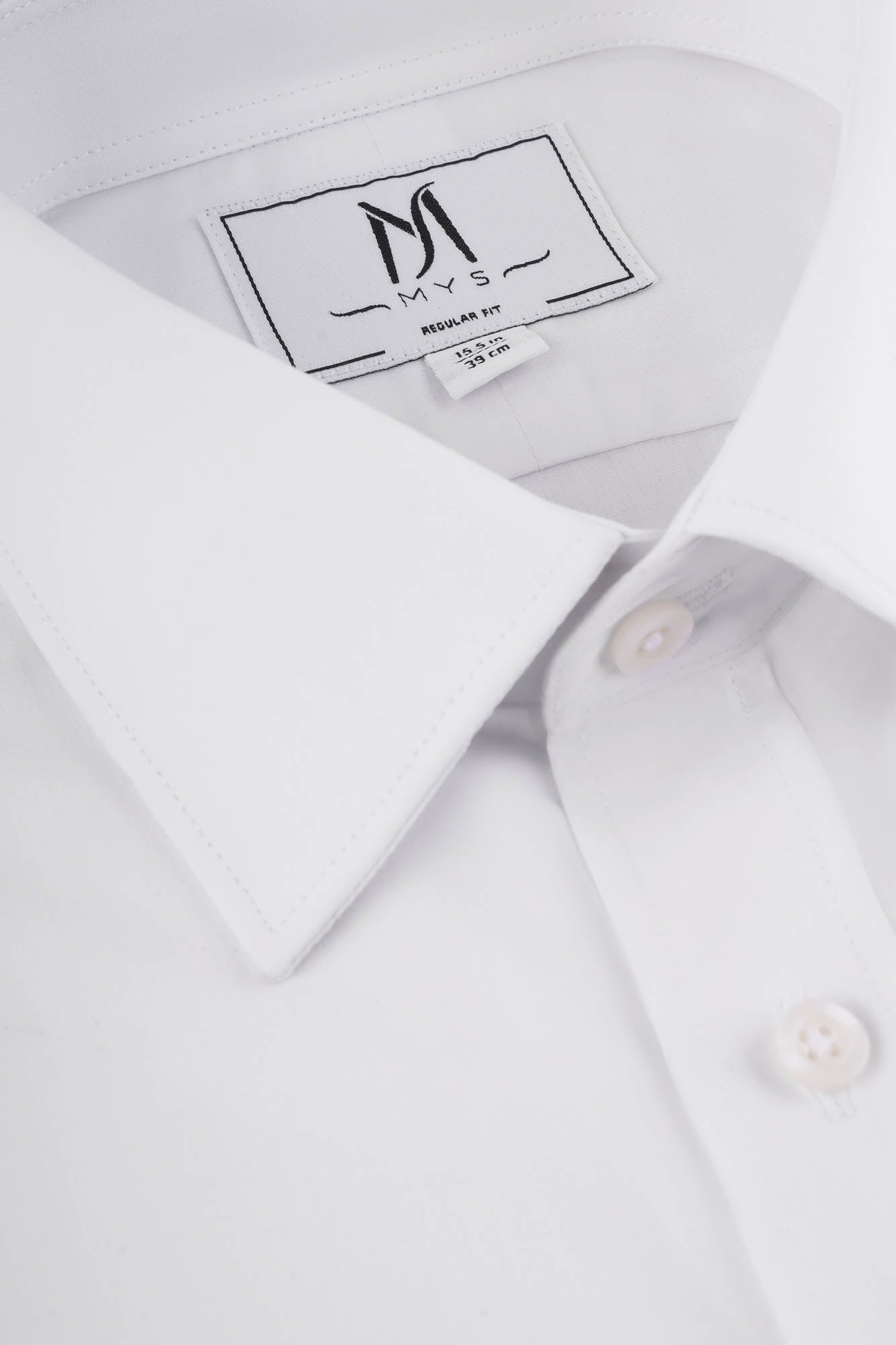 White Poplin Shirt - Regular Fit