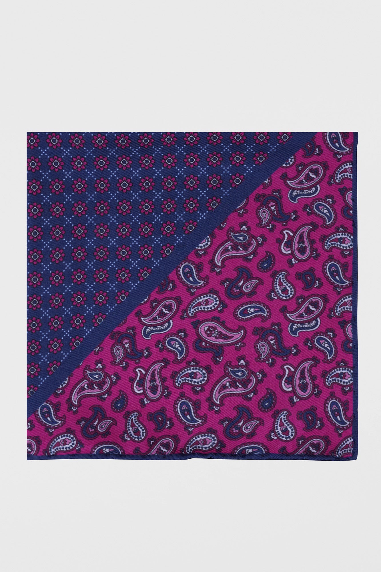 Pink Print Pocket Square