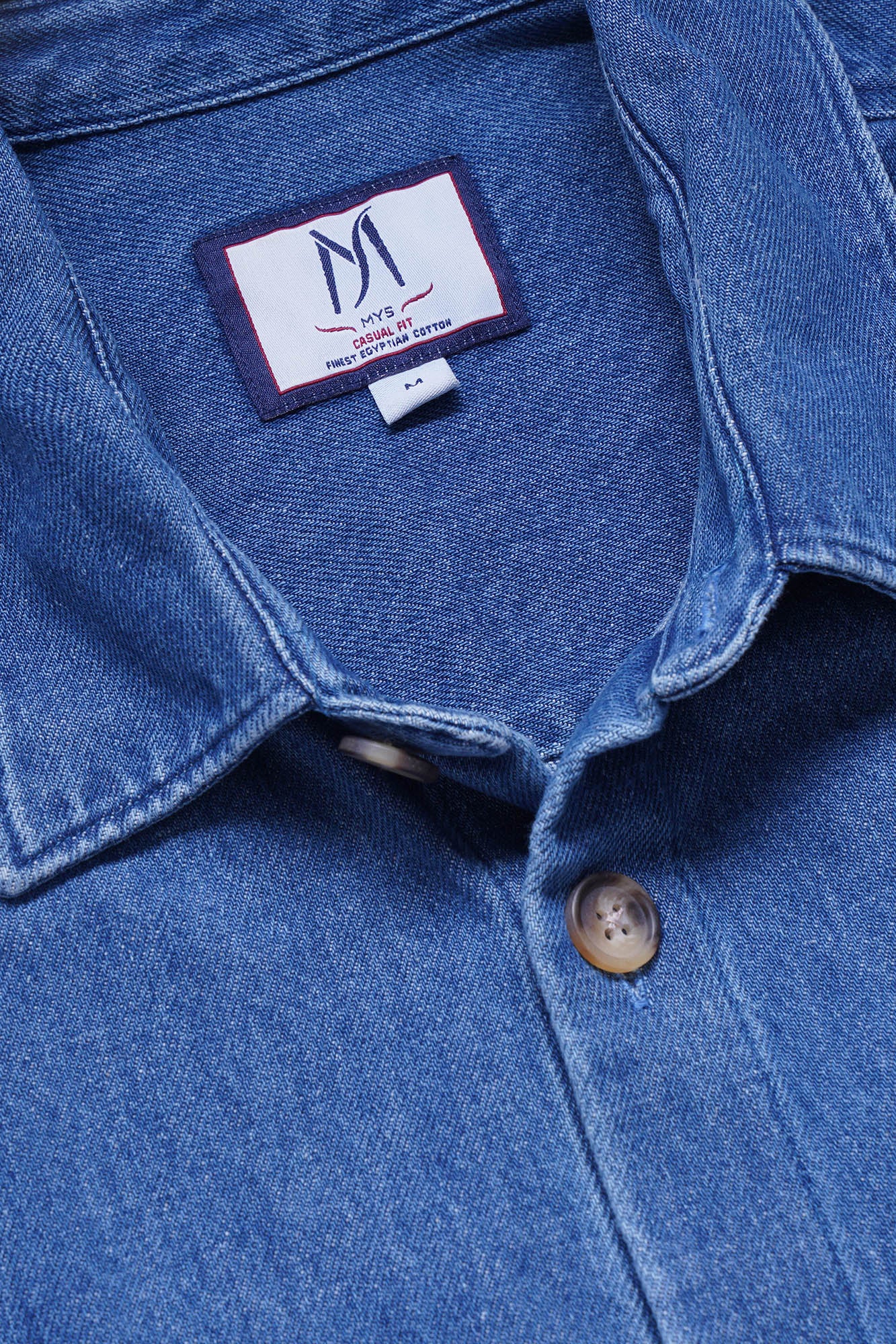 Medium Blue Denim Overshirt