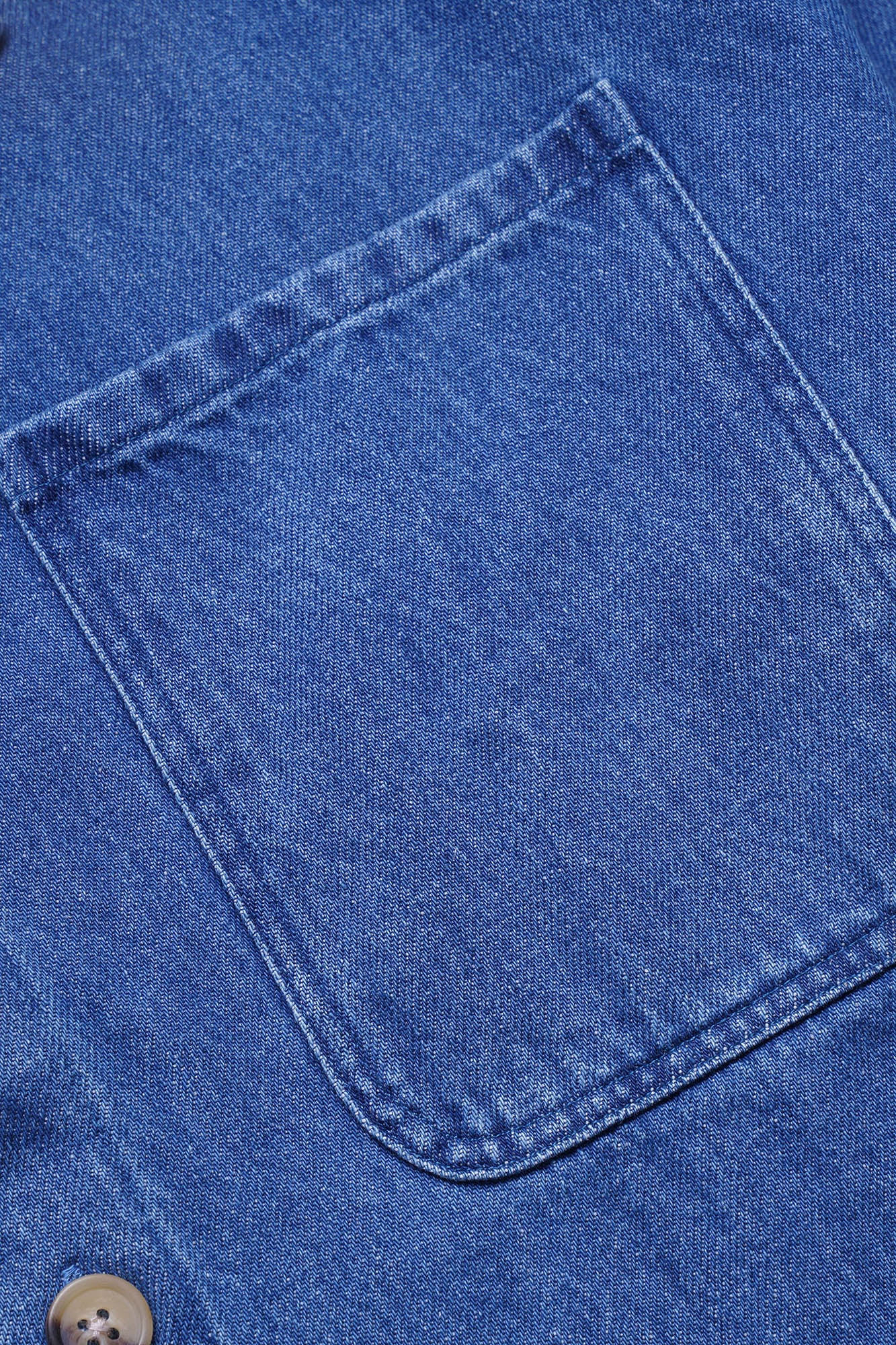 Medium Blue Denim Overshirt