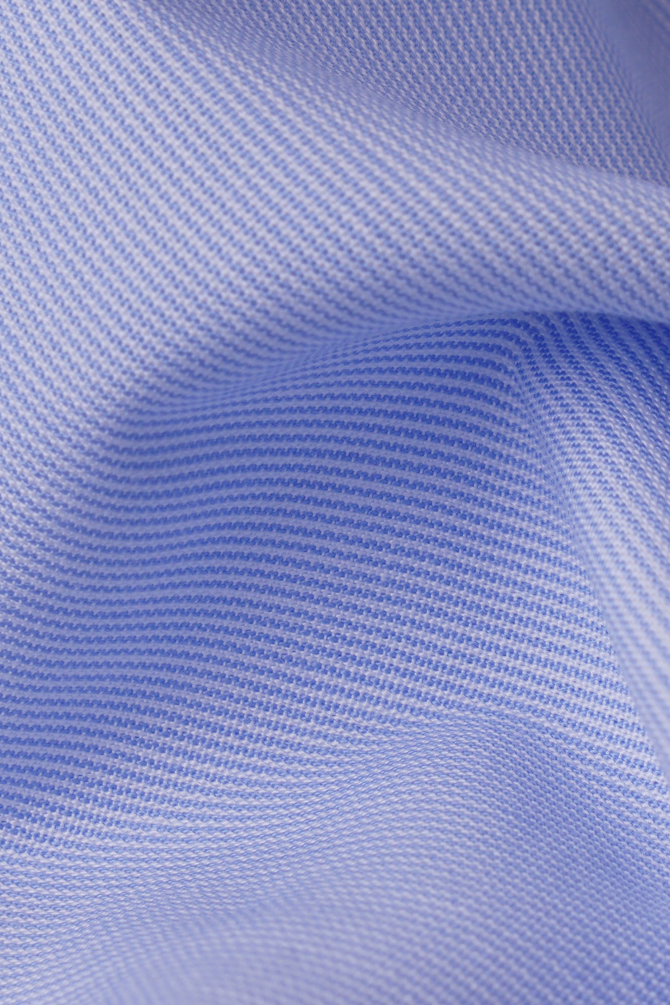 Light Blue Micro Stripe Poplin Non-Iron Shirt - Regular Fit