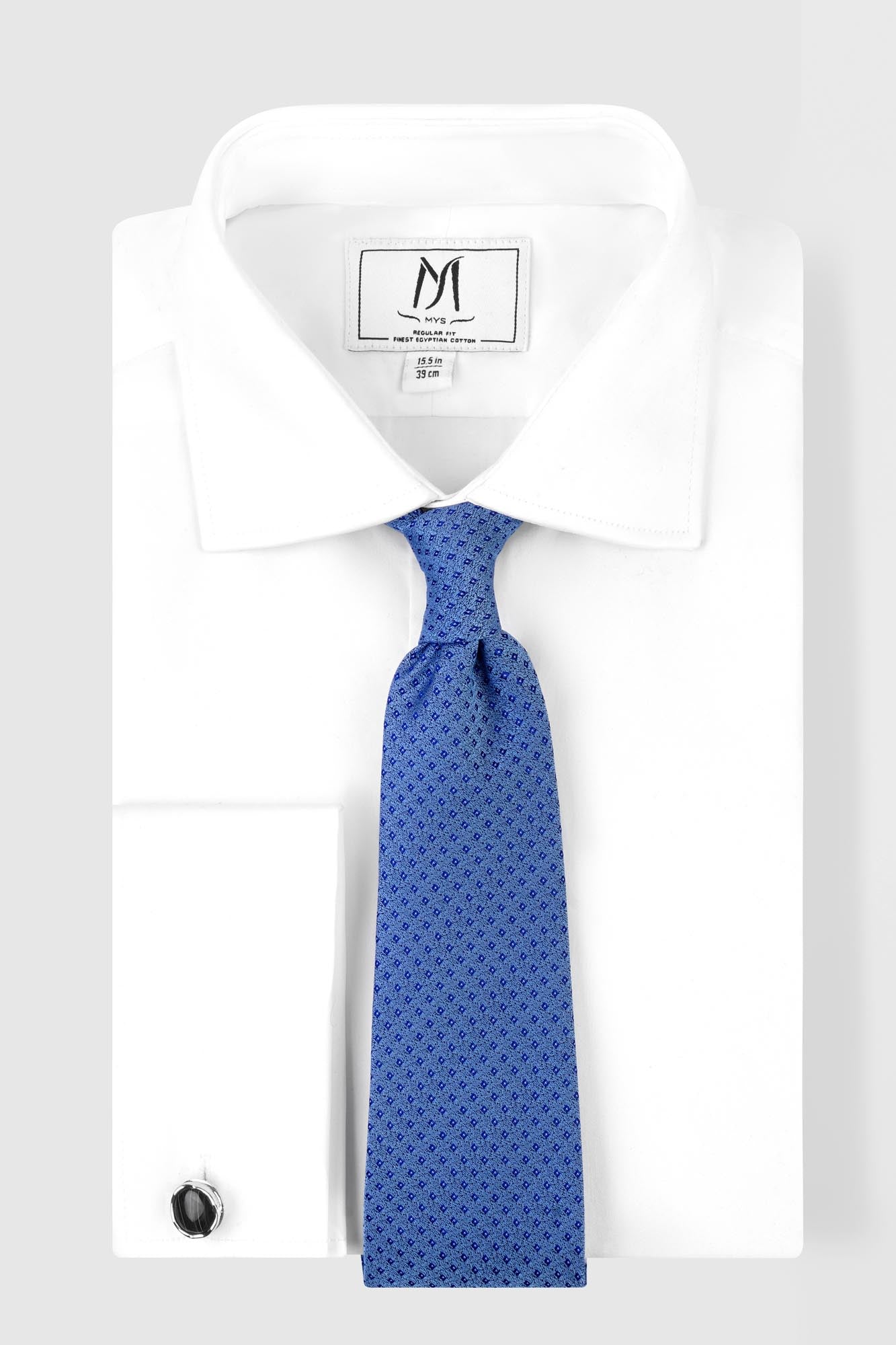 Sky Blue Micro-Pattern Tie Set