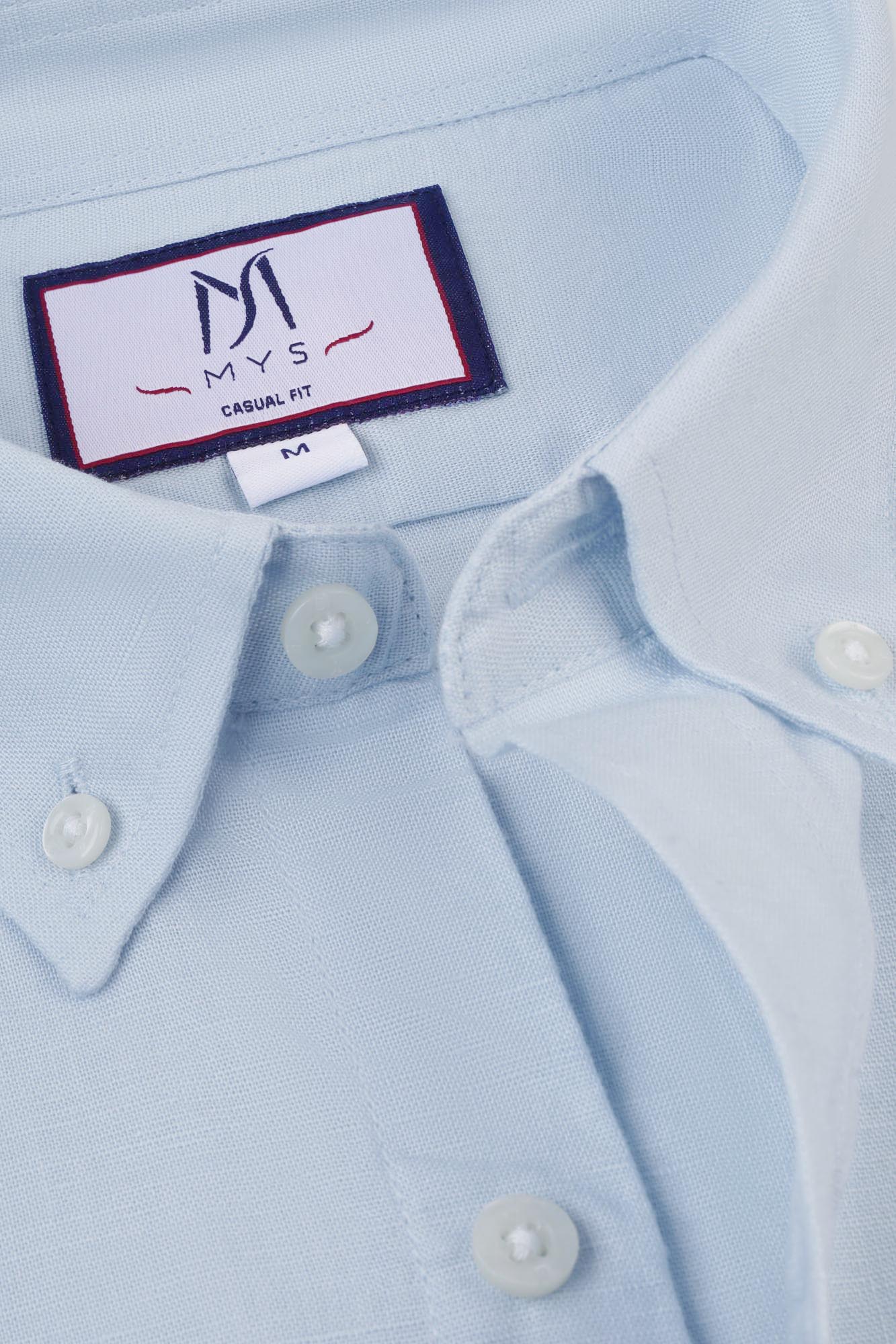 Linen Cotton Button-Down Shirt