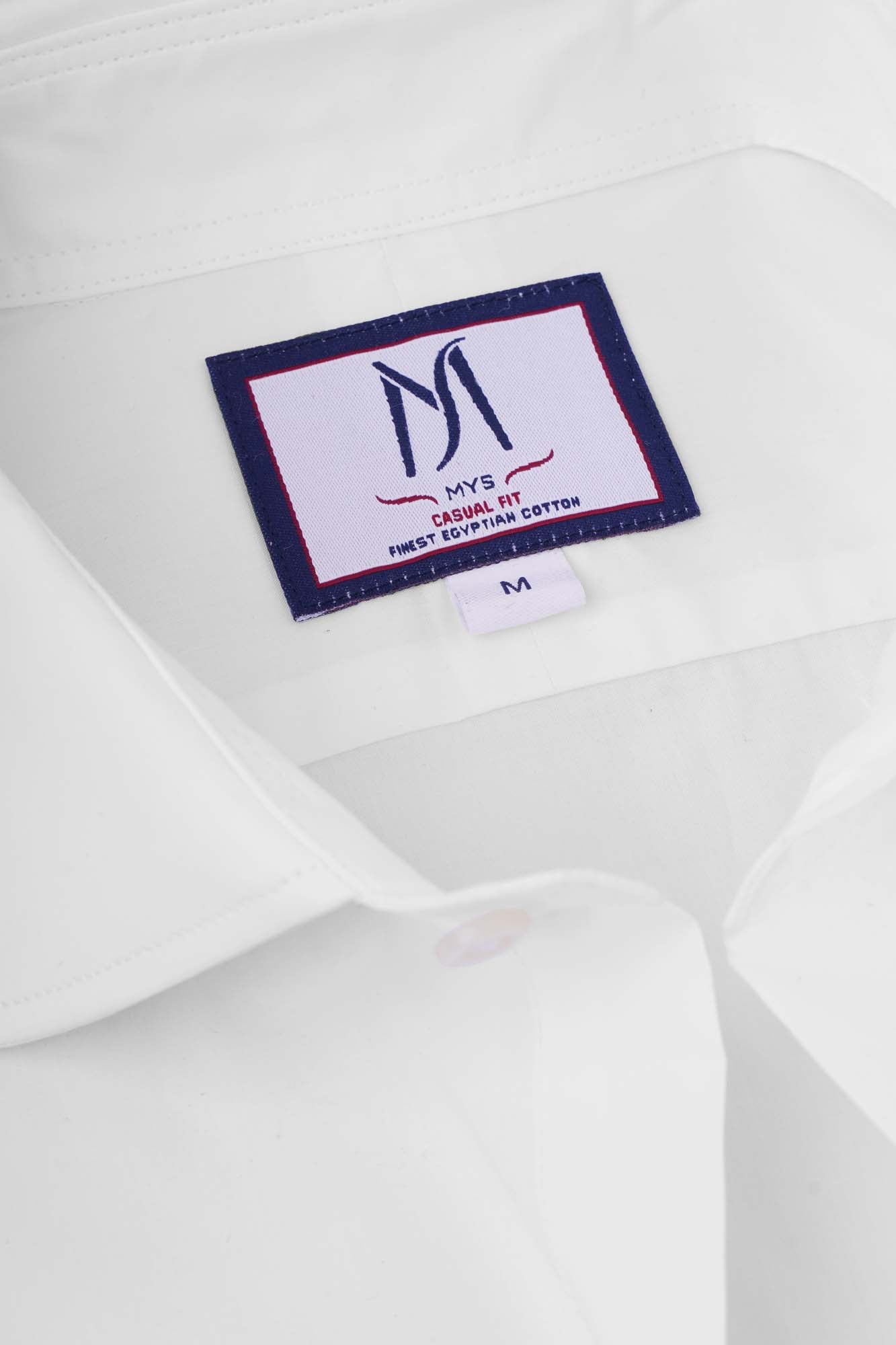 White Poplin Stretch Cutaway Shirt