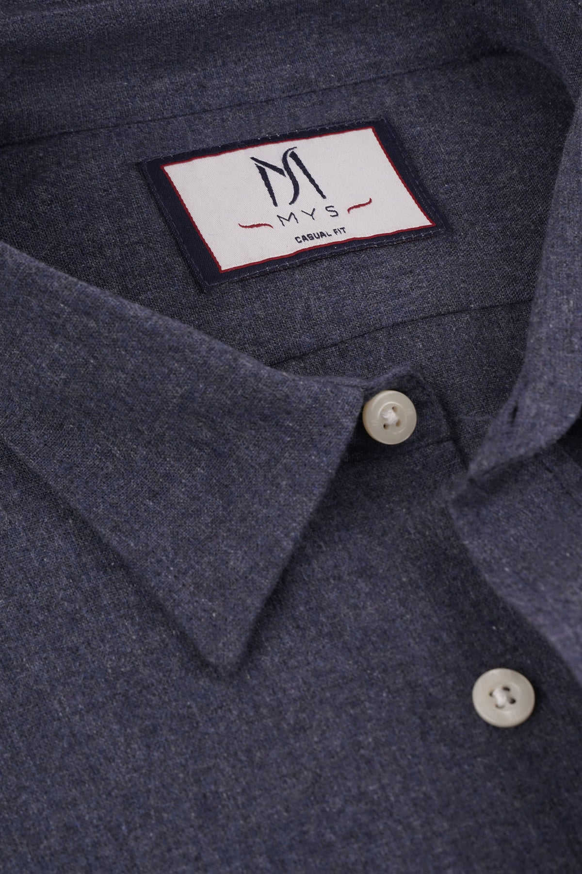 Brushed Melange Flannel Shirt