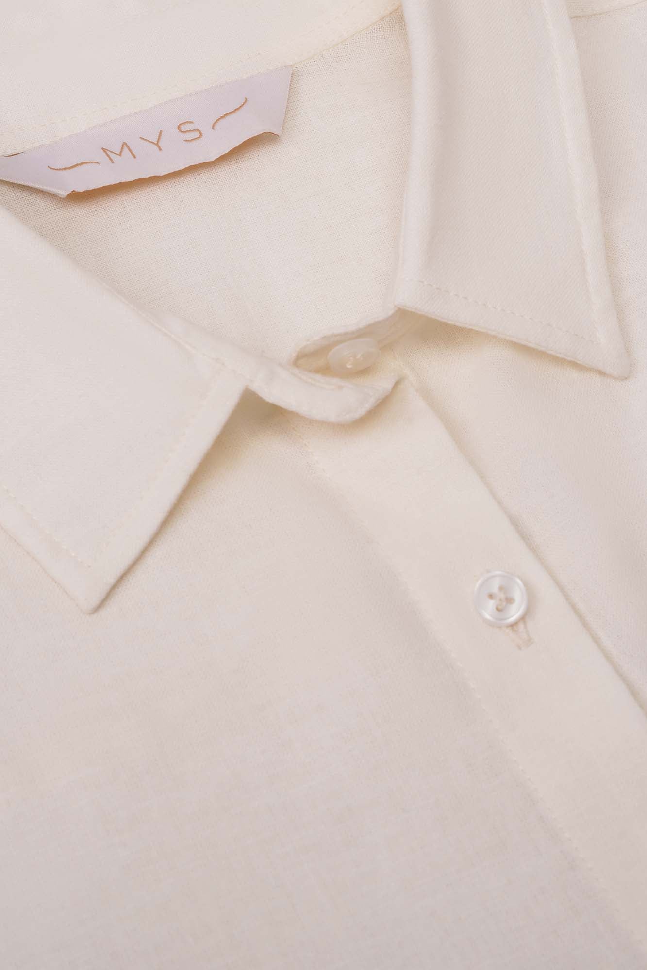 Off-White Linen Cotton Shirt