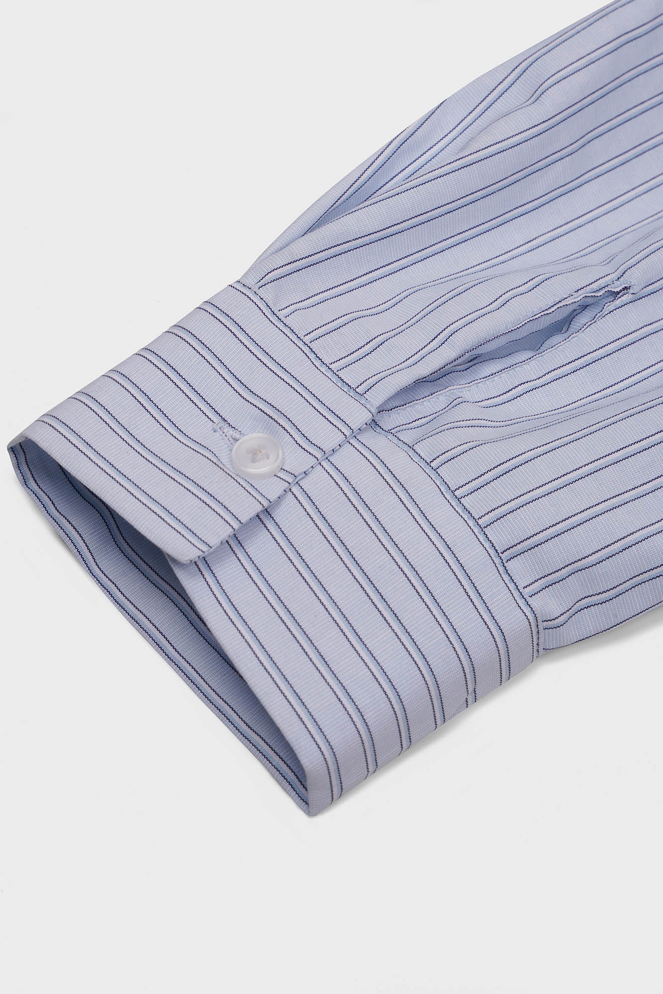 Light Blue Striped Oversized Shirt