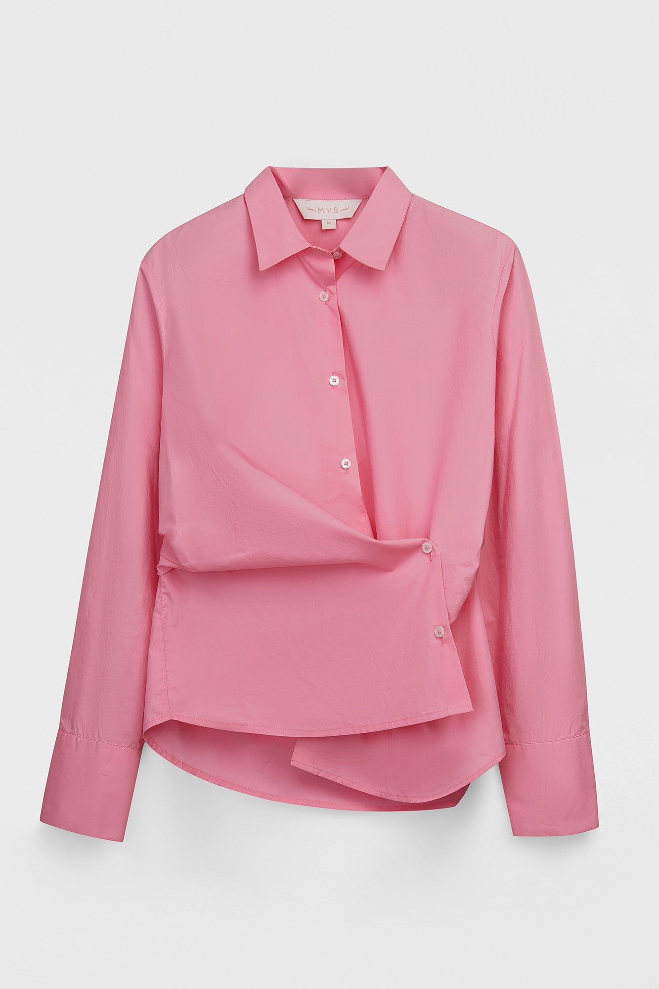 Pink Wrap Tie Shirt