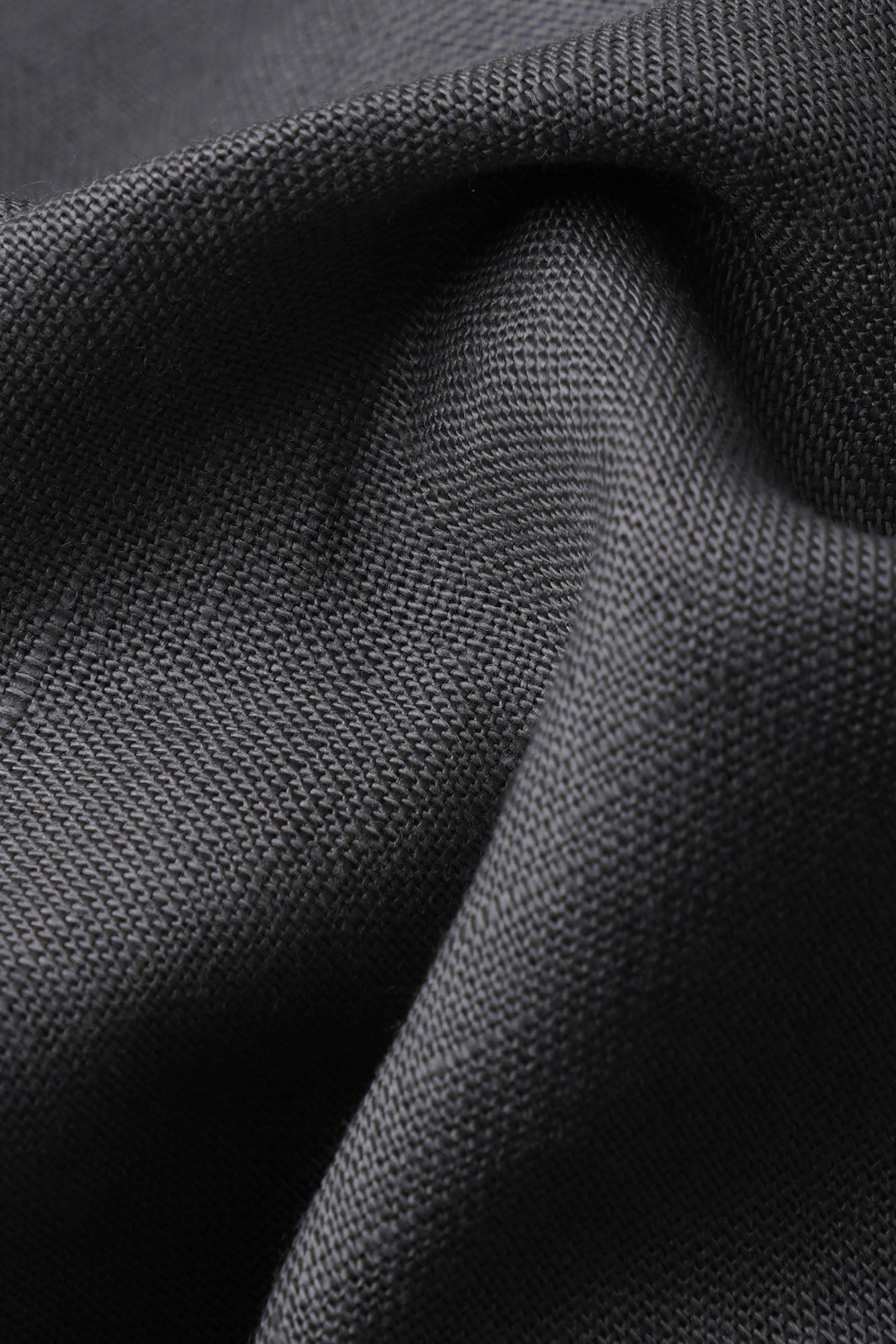 Linen Cotton Mandarin Collar Shirt