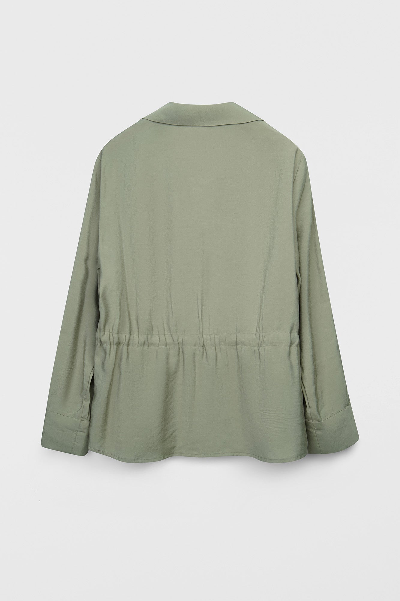 Light Khaki Modal Front Tie Shirt