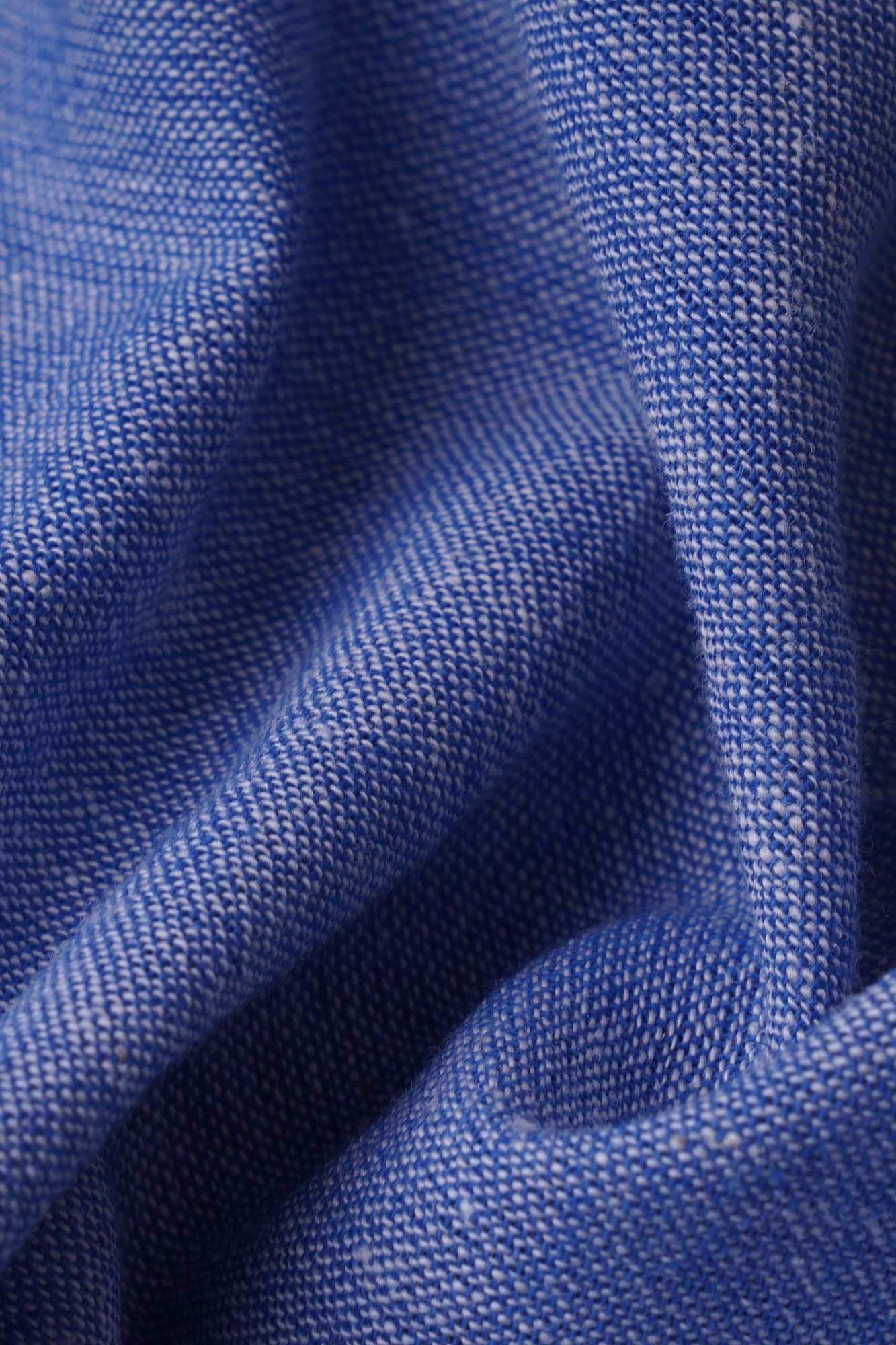 Blue Cotton Linen Shirt