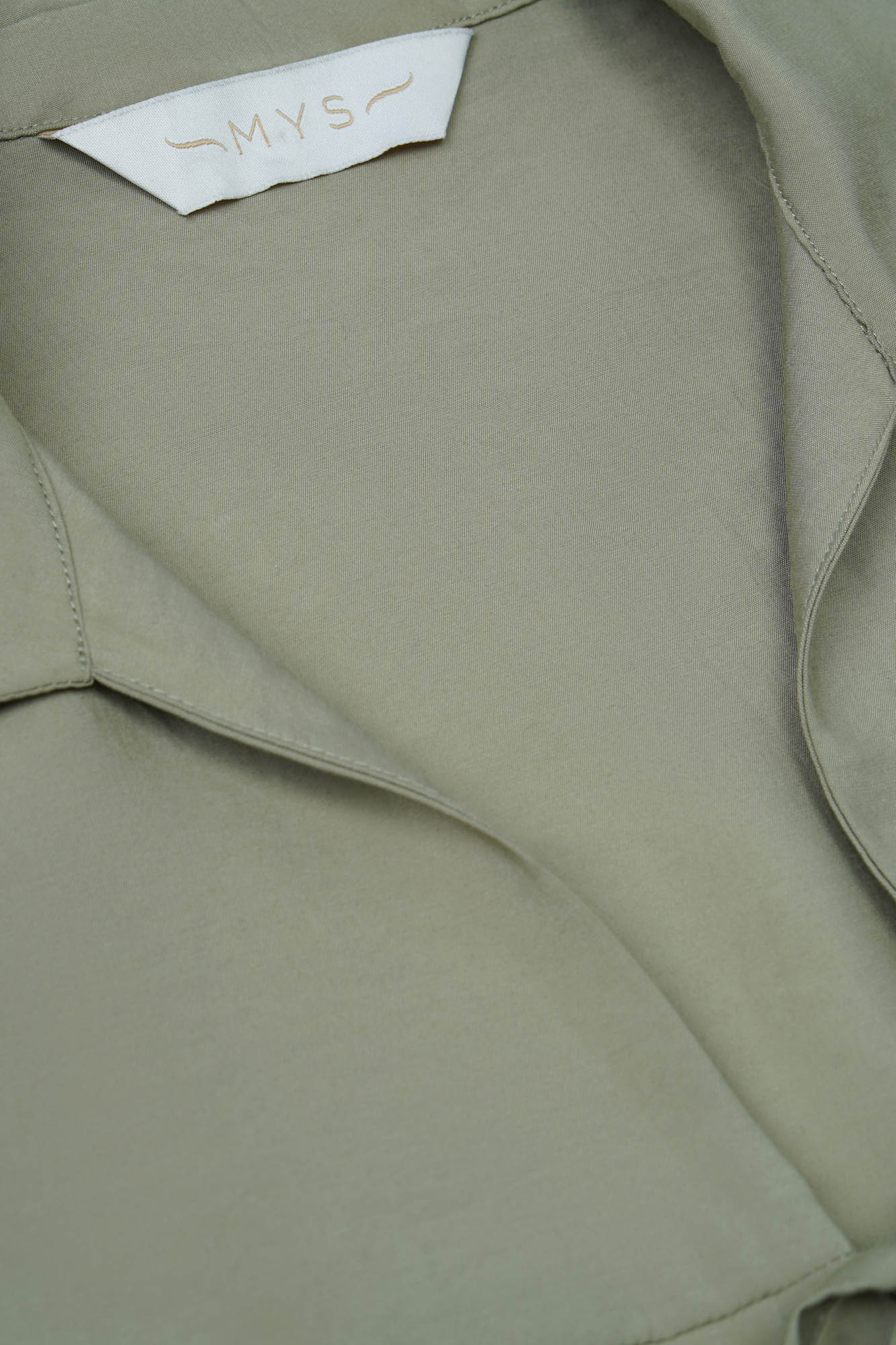 Light Khaki Modal Front Tie Shirt
