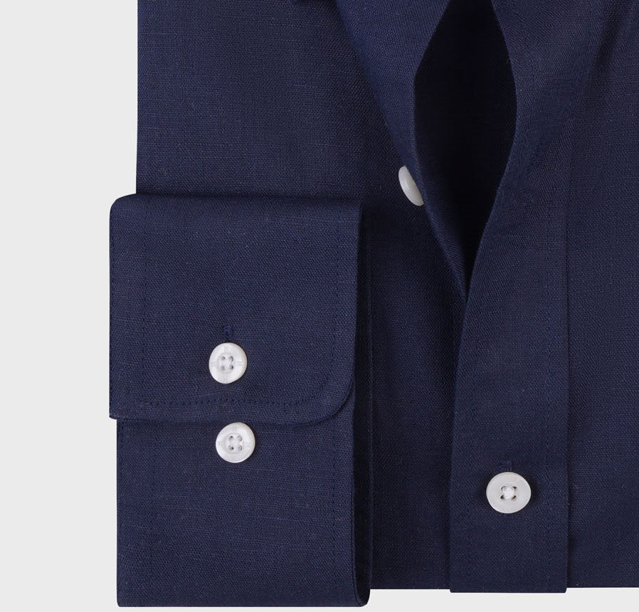 Linen Cotton Button-Down Shirt