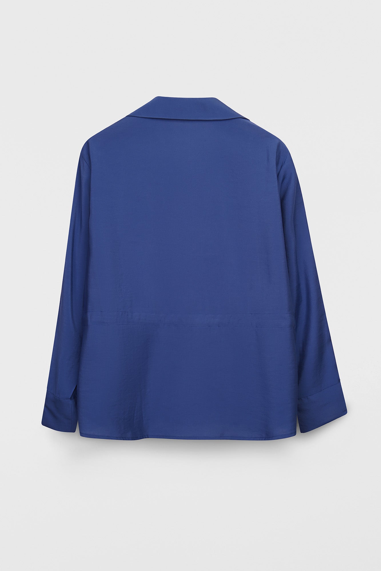 Blue Modal Front Tie Shirt