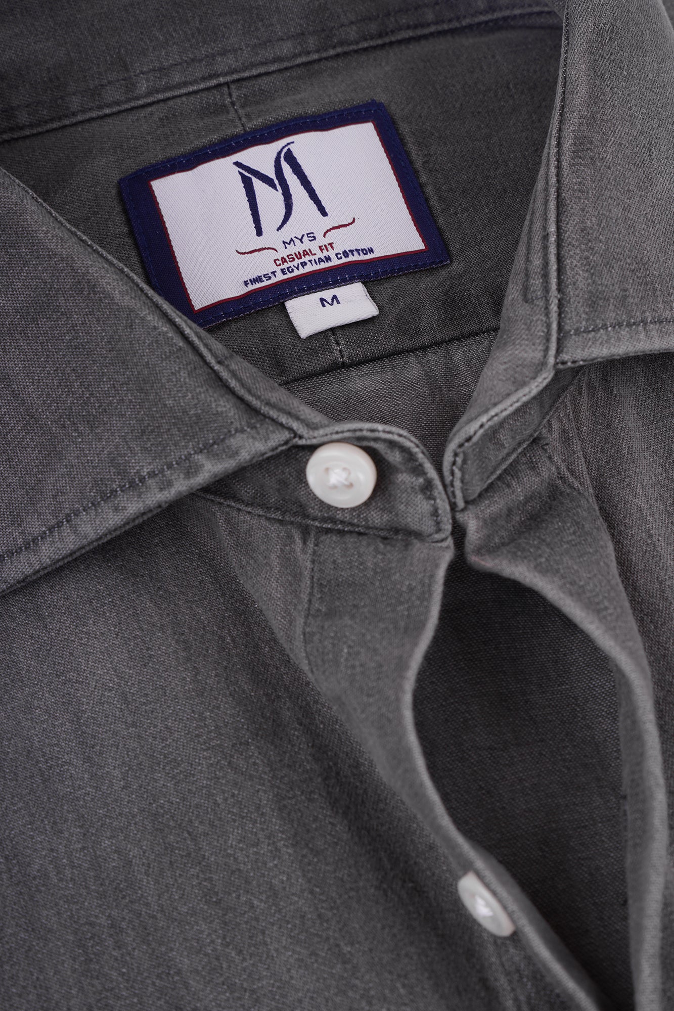 Cutaway Denim Shirt Grey