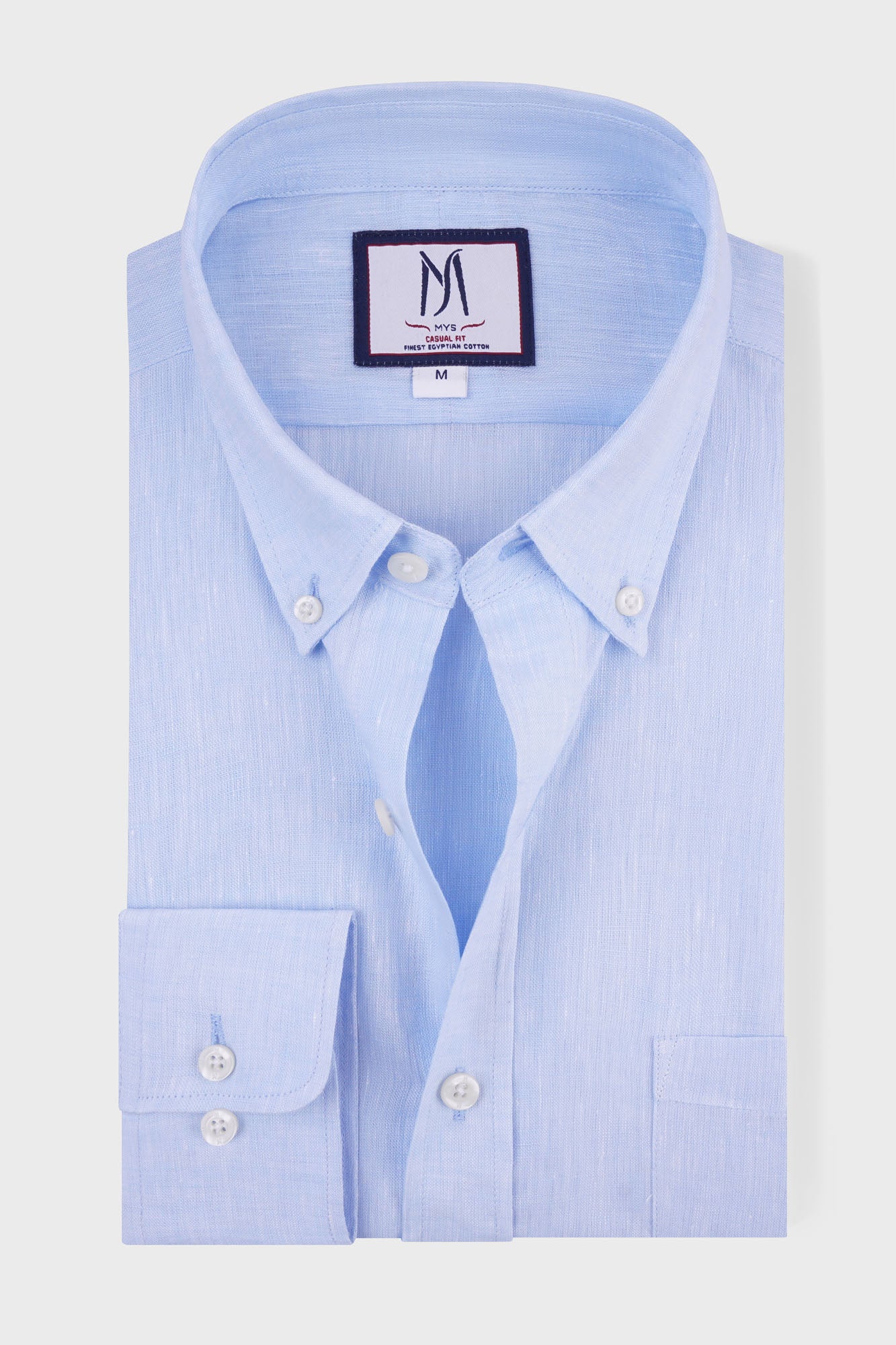 Pure Linen Button-Down Shirt