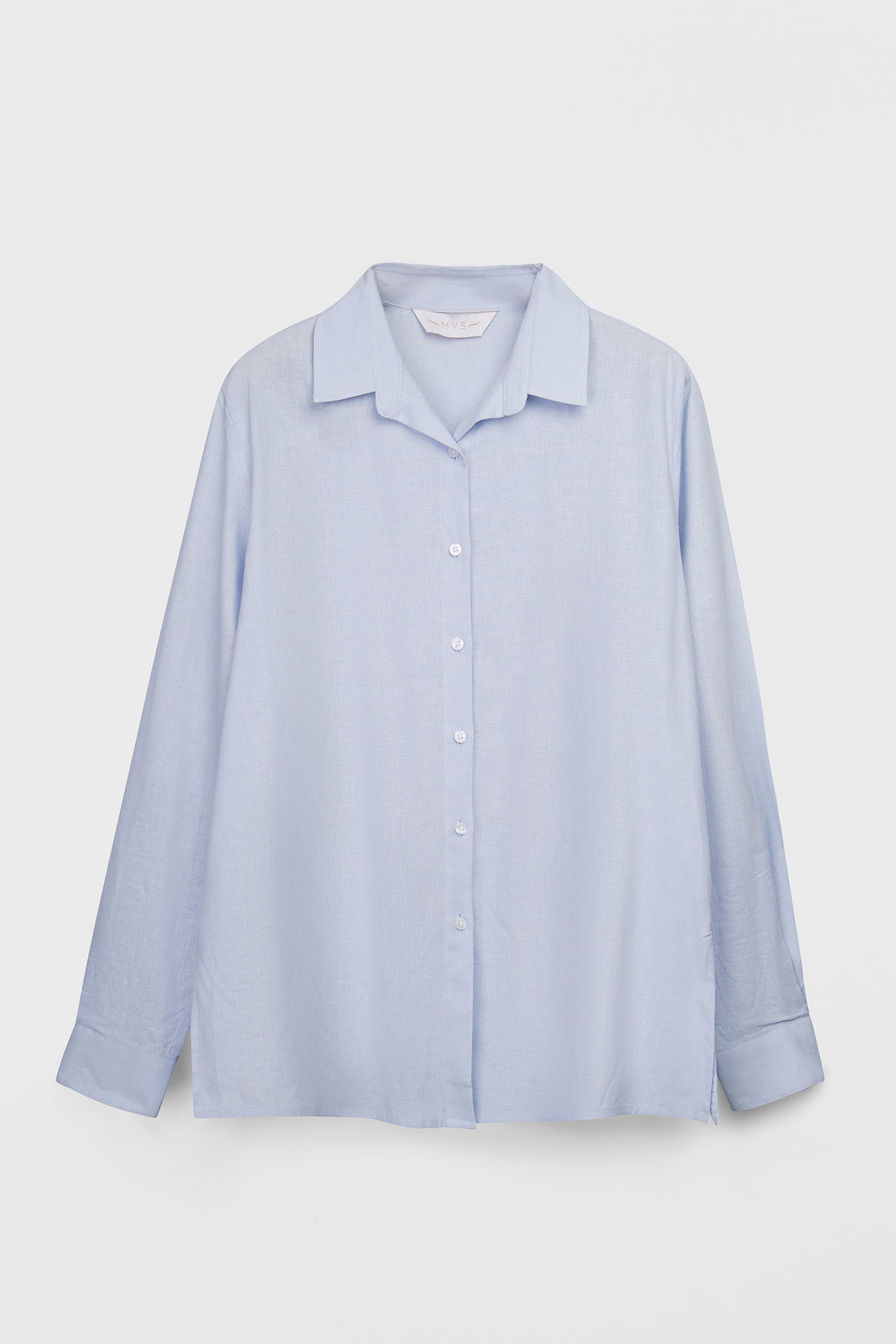 Light Blue Linen Cotton Shirt