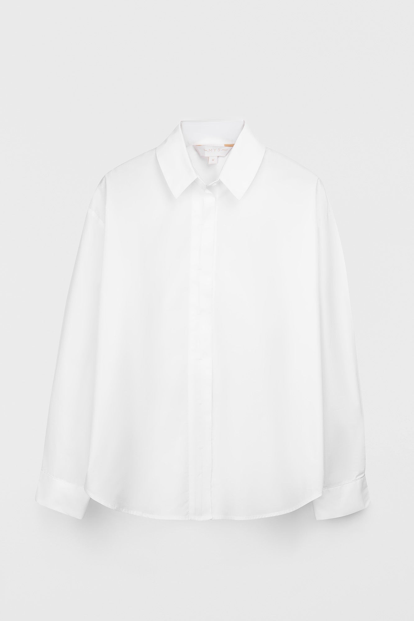 White Oversized Back Tie Shirt