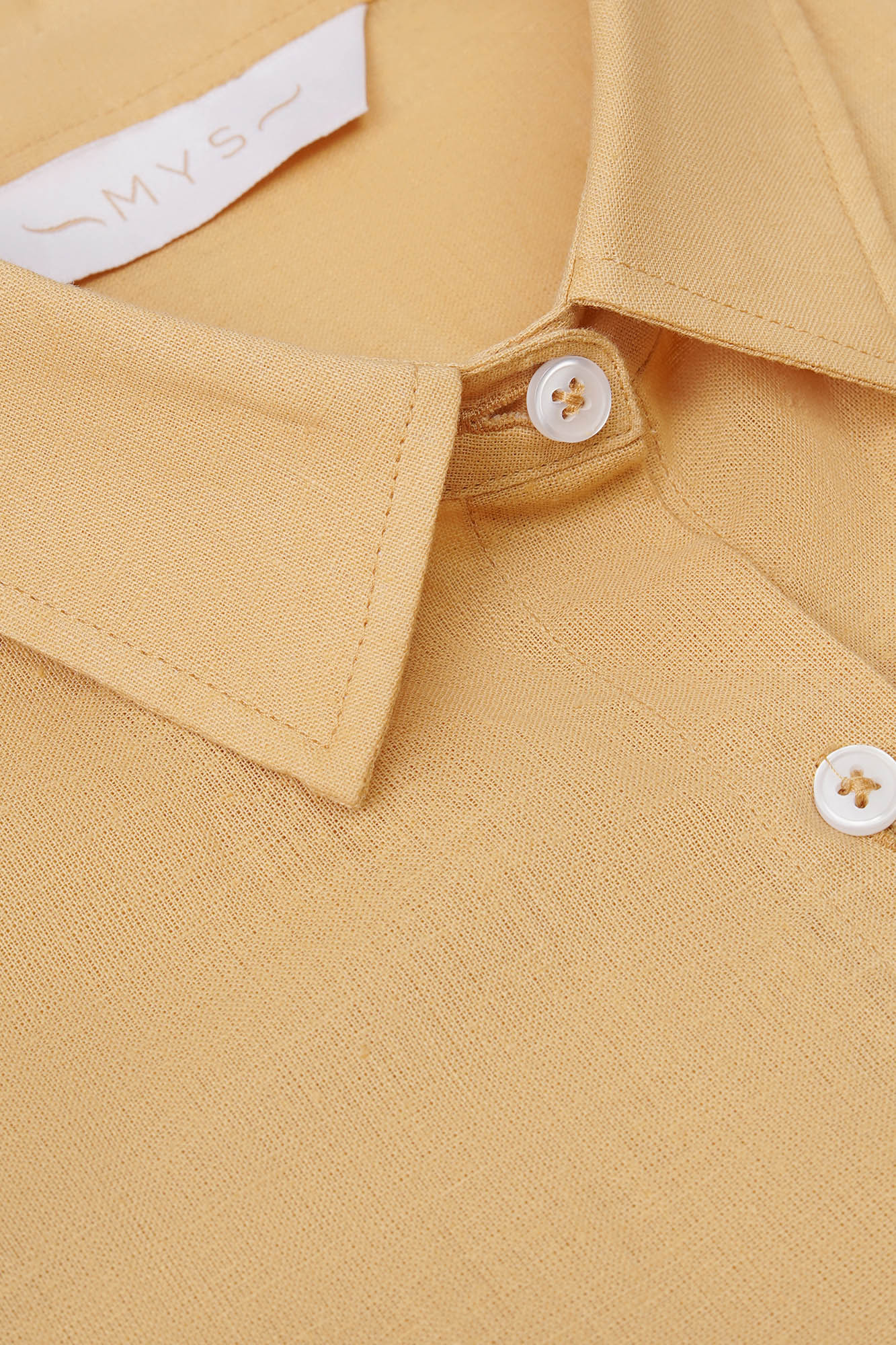 Mustard Linen Cotton Shirt