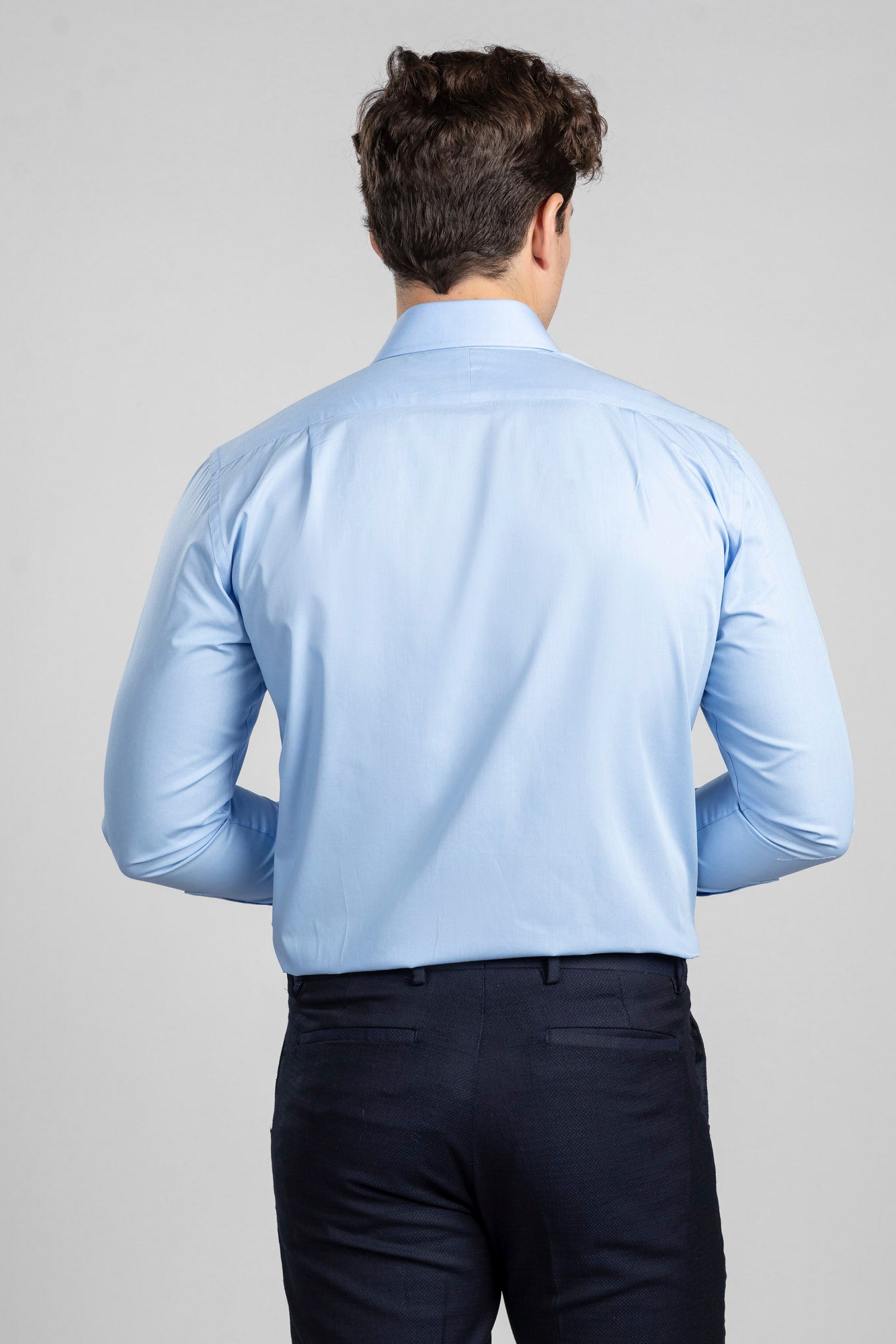Blue Poplin Shirt - Regular Fit