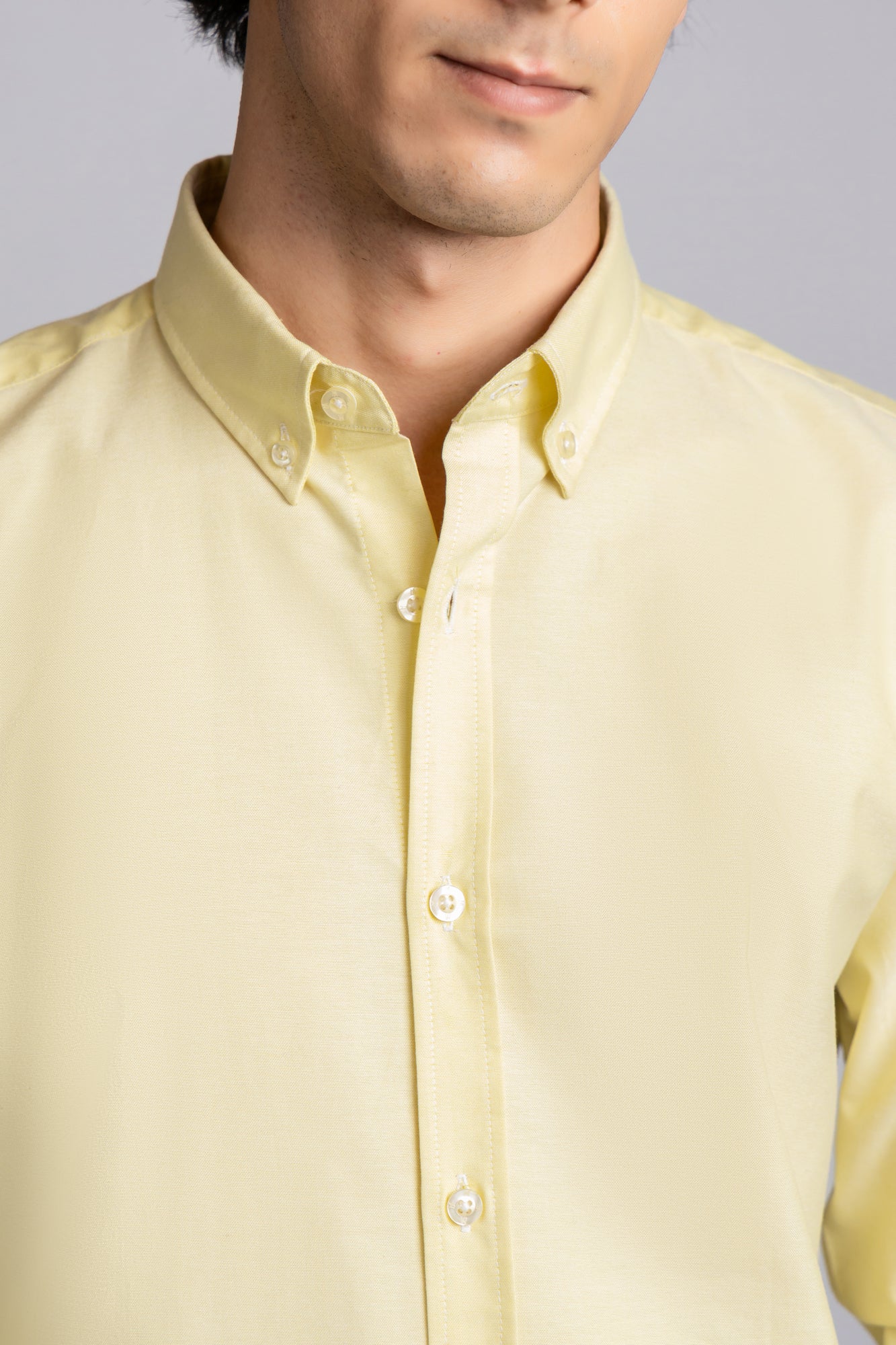 Button-Down Oxford Shirt Yellow
