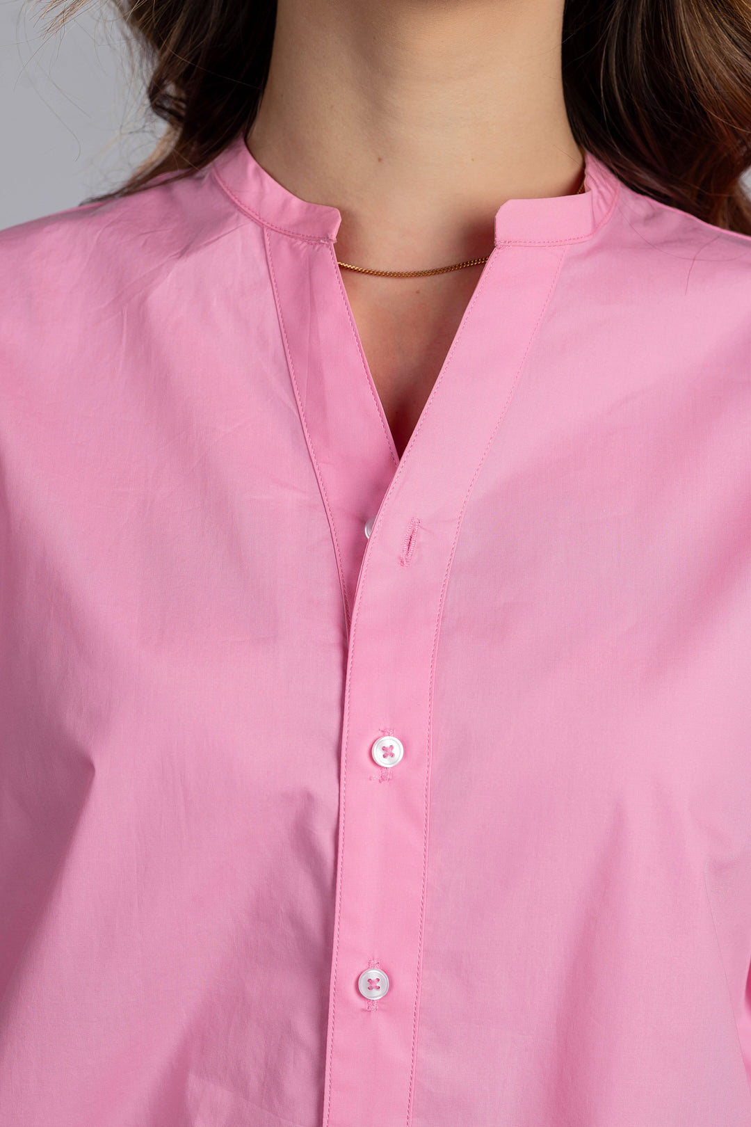 Pink Side Tie Shirt