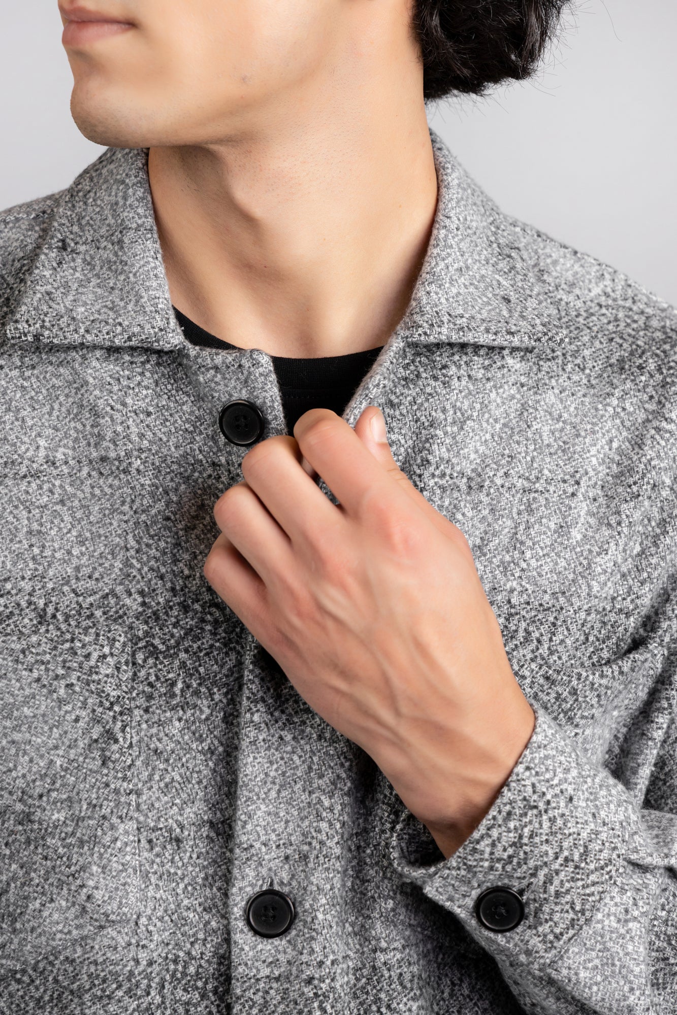 Brushed Checkered Overshirt