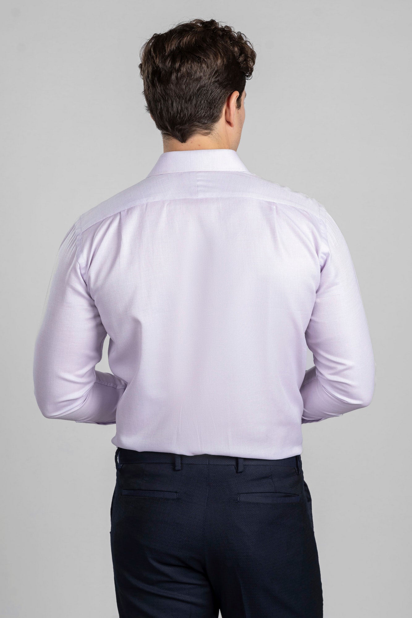 Light Purple Filafil Shirt - Regular Fit