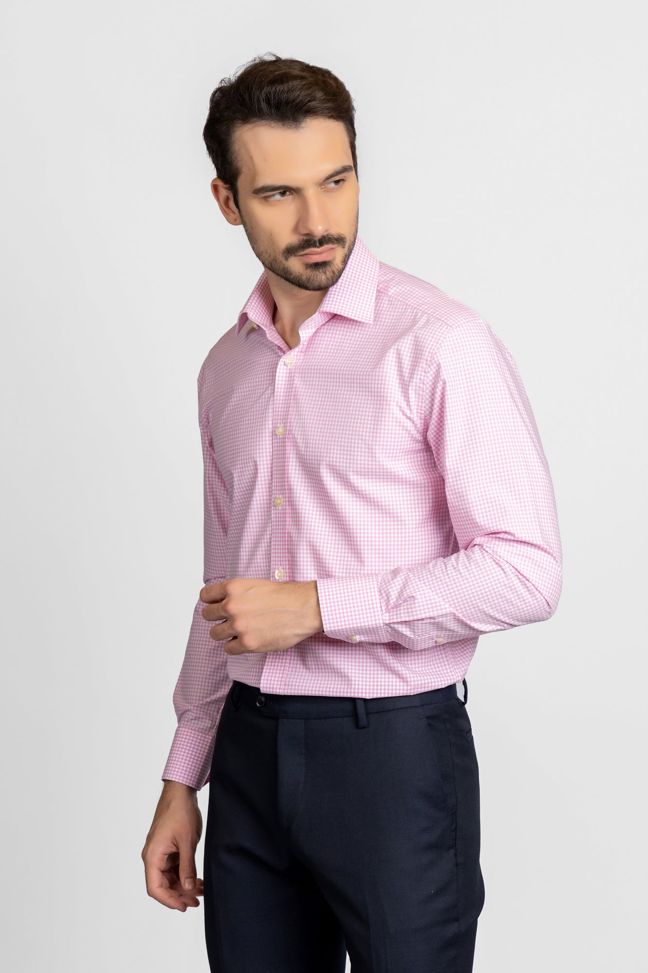 Checkered Poplin Shirt - Regular Fit