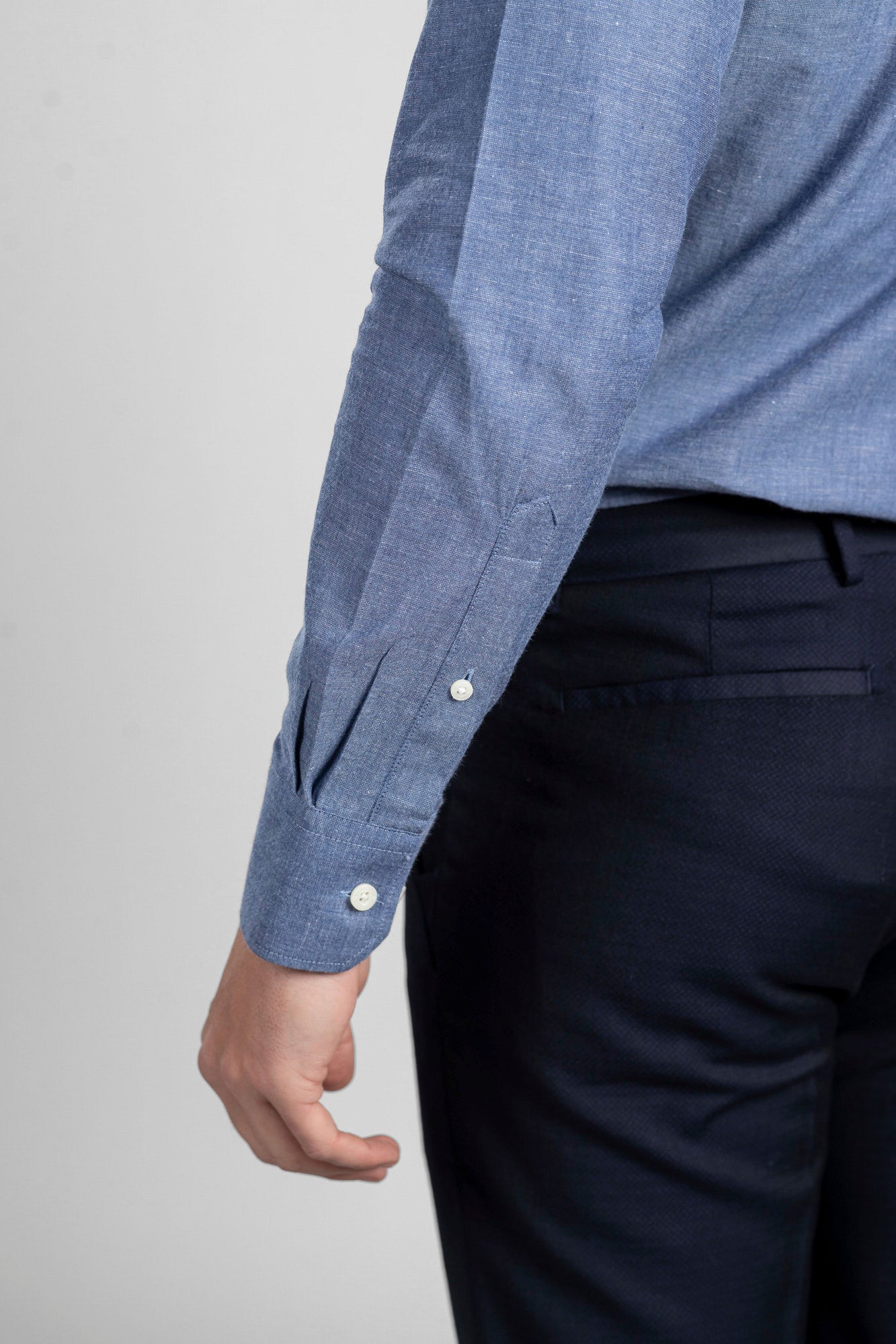 Navy Blue Filafil Shirt - Regular Fit