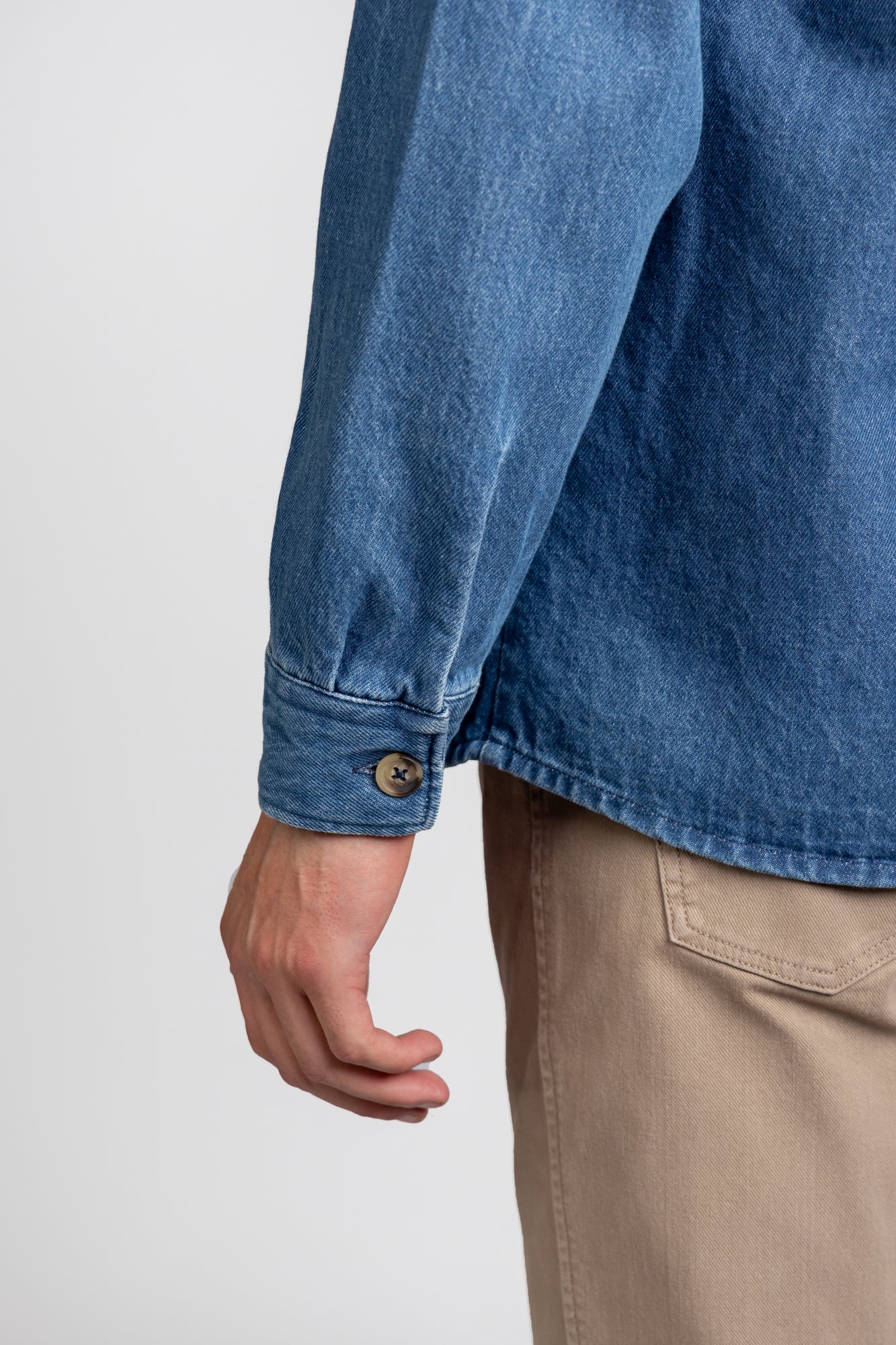 Medium Blue Denim Overshirt