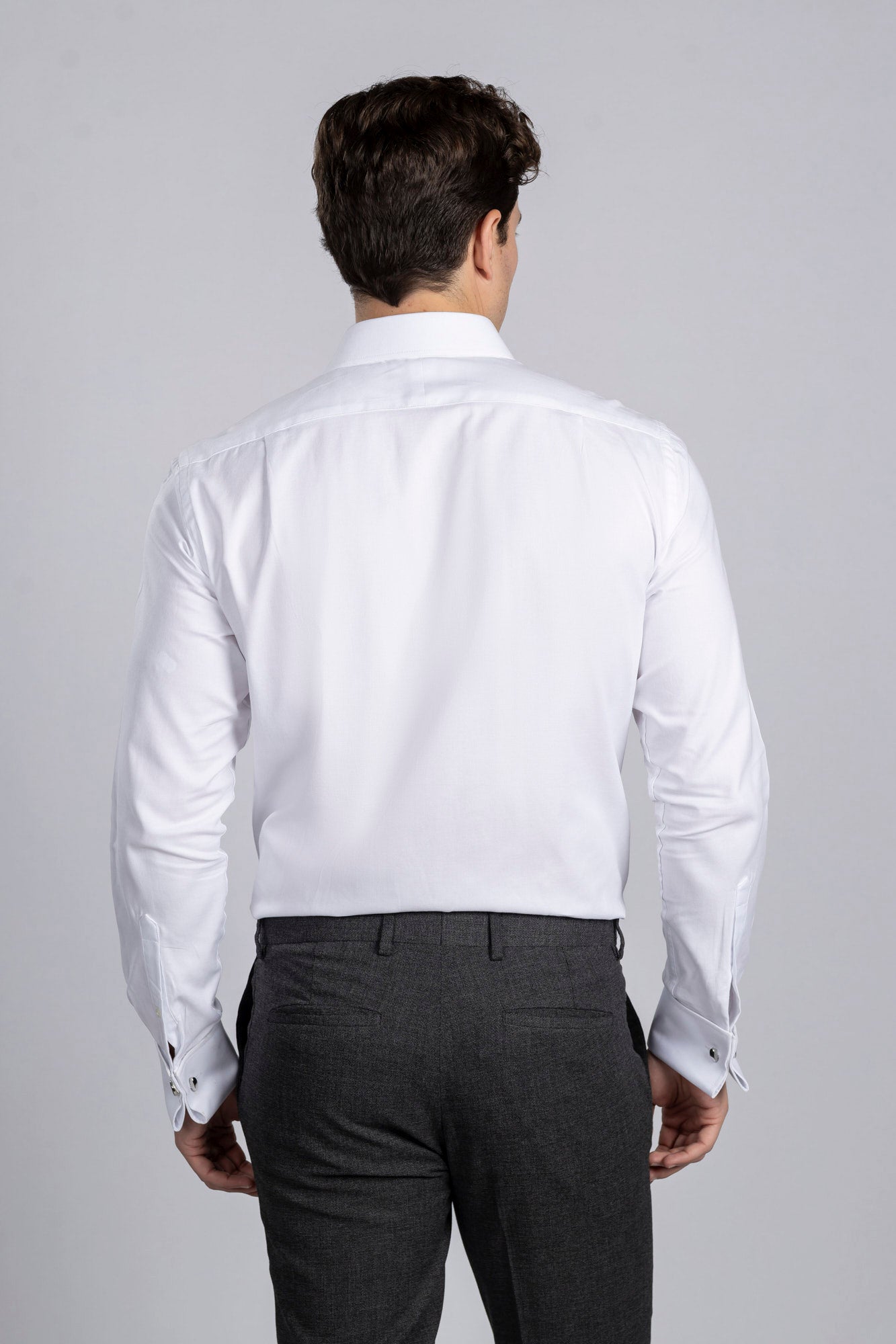 White Royal Oxford Double Cuff Shirt - Regular Fit