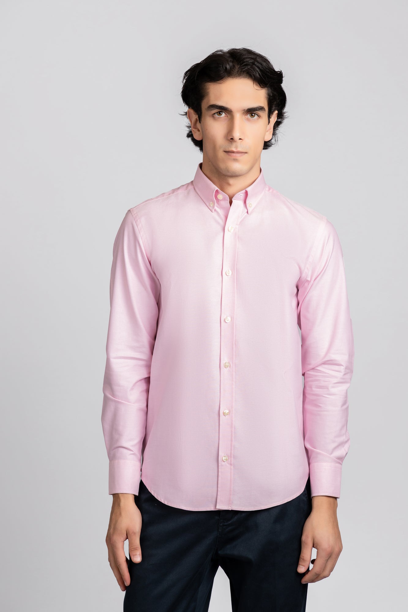 Button-Down Oxford Shirt Pink